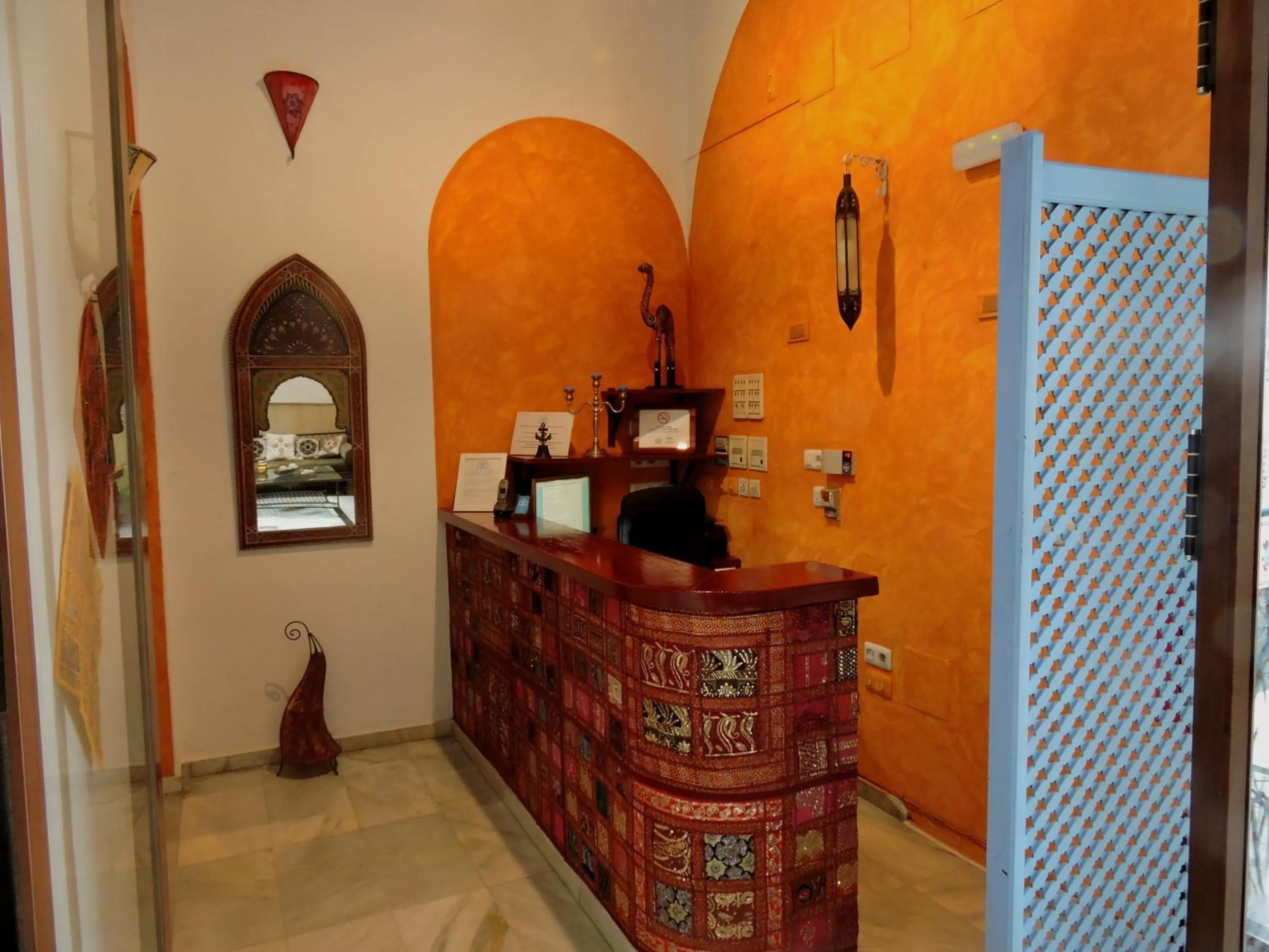 Lobby or reception in Hotel La Fonda del Califa