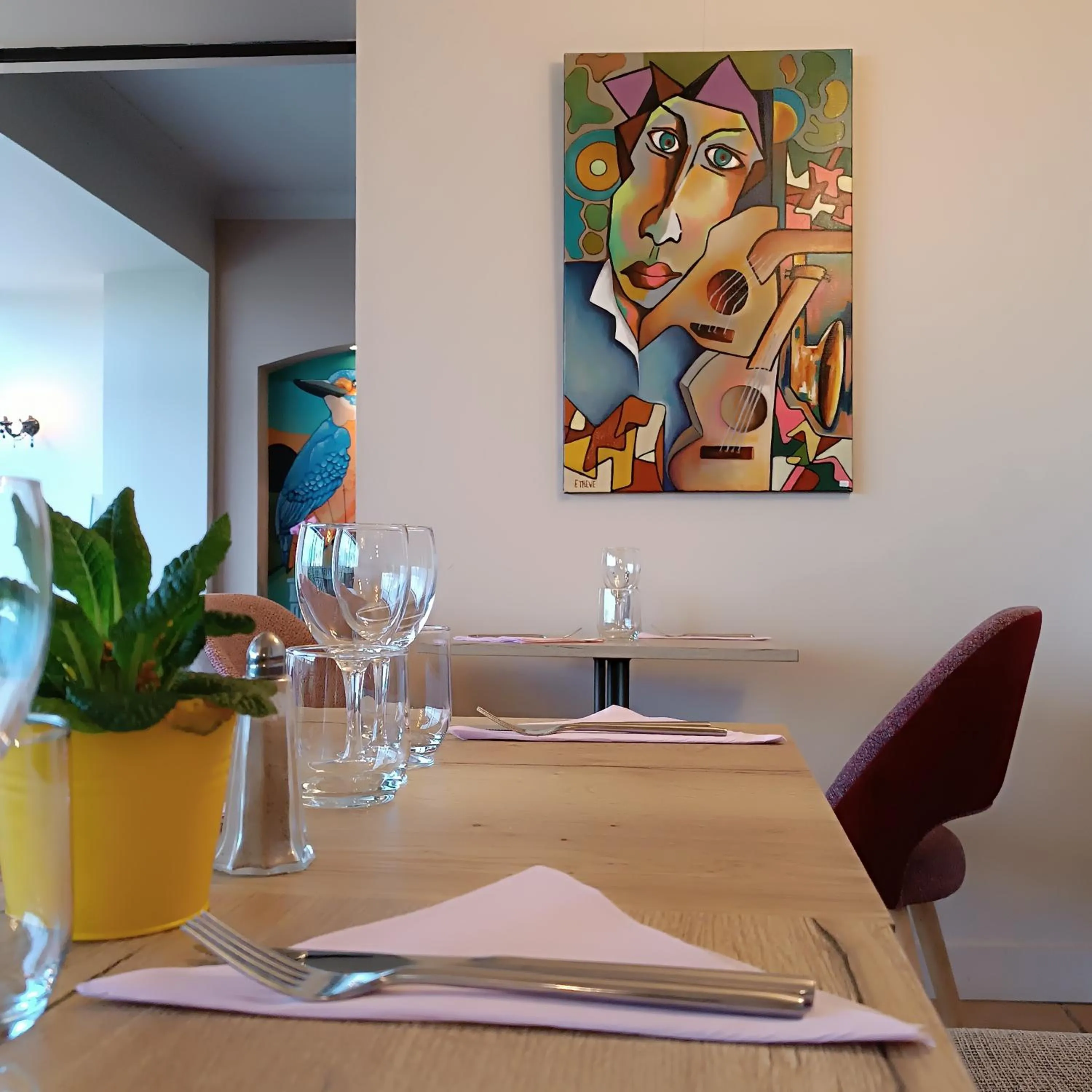 Restaurant/places to eat in CÔTE GARONNE le BALCON DES DAMES -hôtel et restaurant- Tonneins Fauillet Marmande - vue panoramique bord de Garonne chambres climatisées