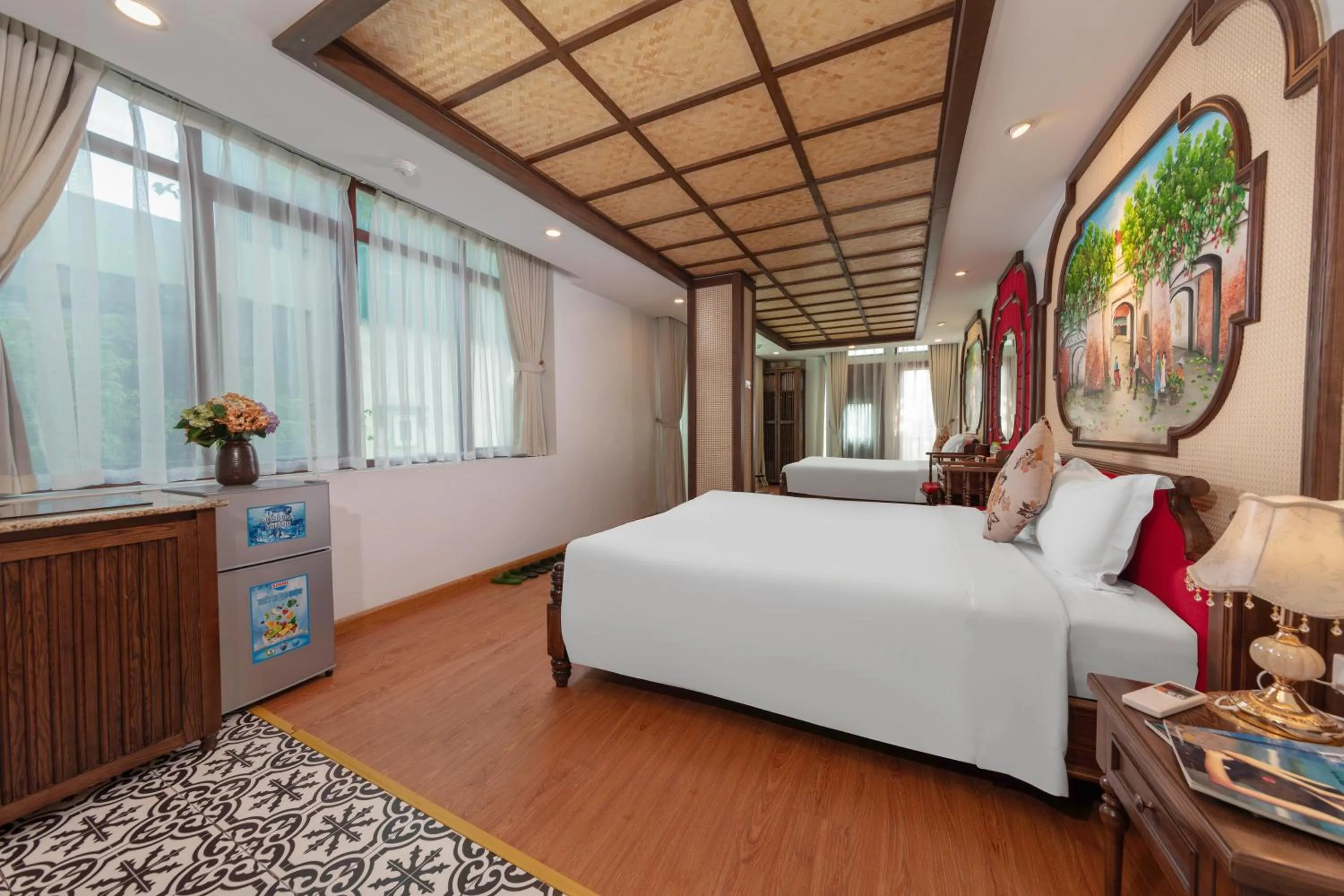 Bed in Veshia Hotel & Spa