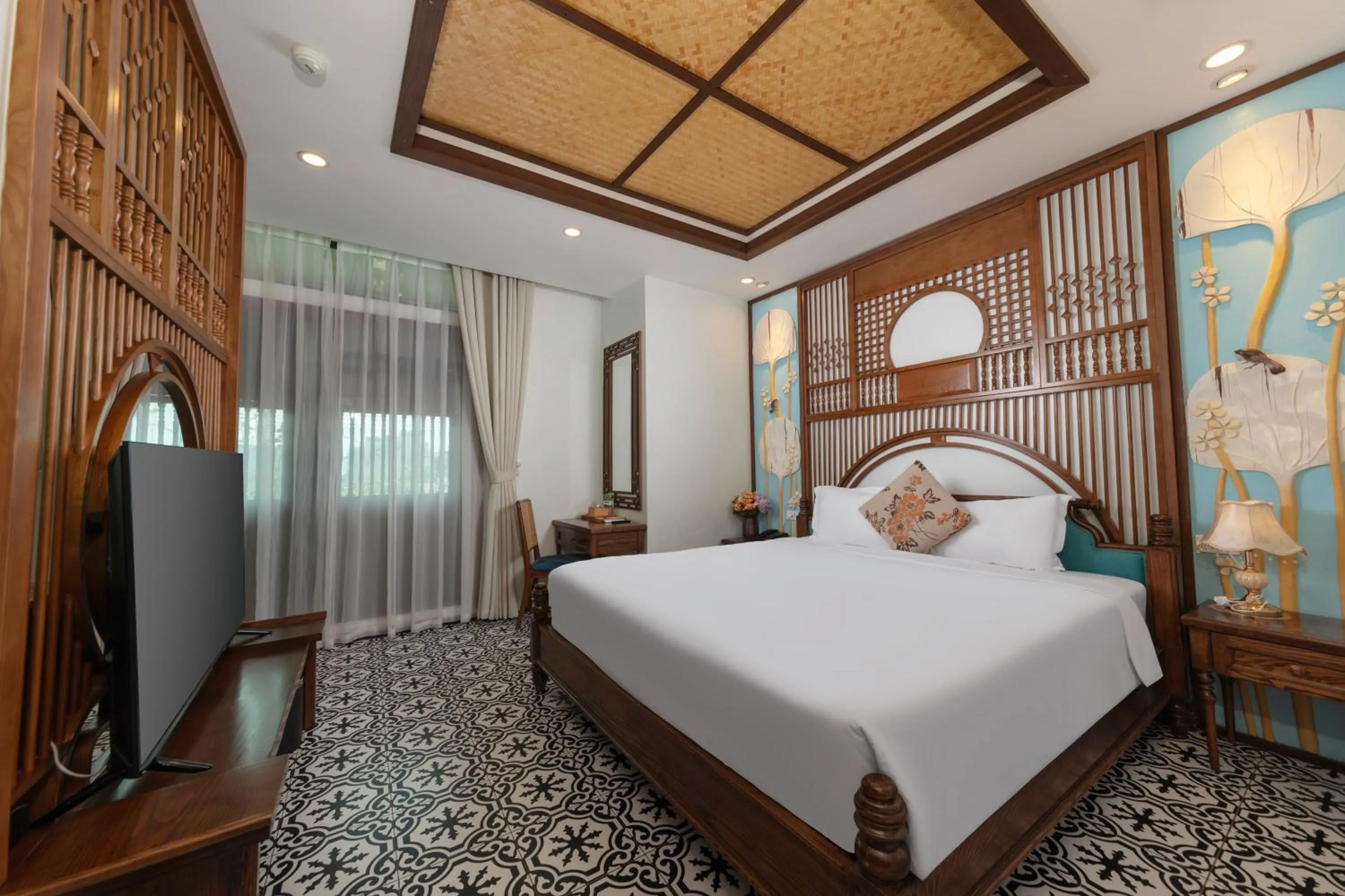 Bed in Veshia Hotel & Spa