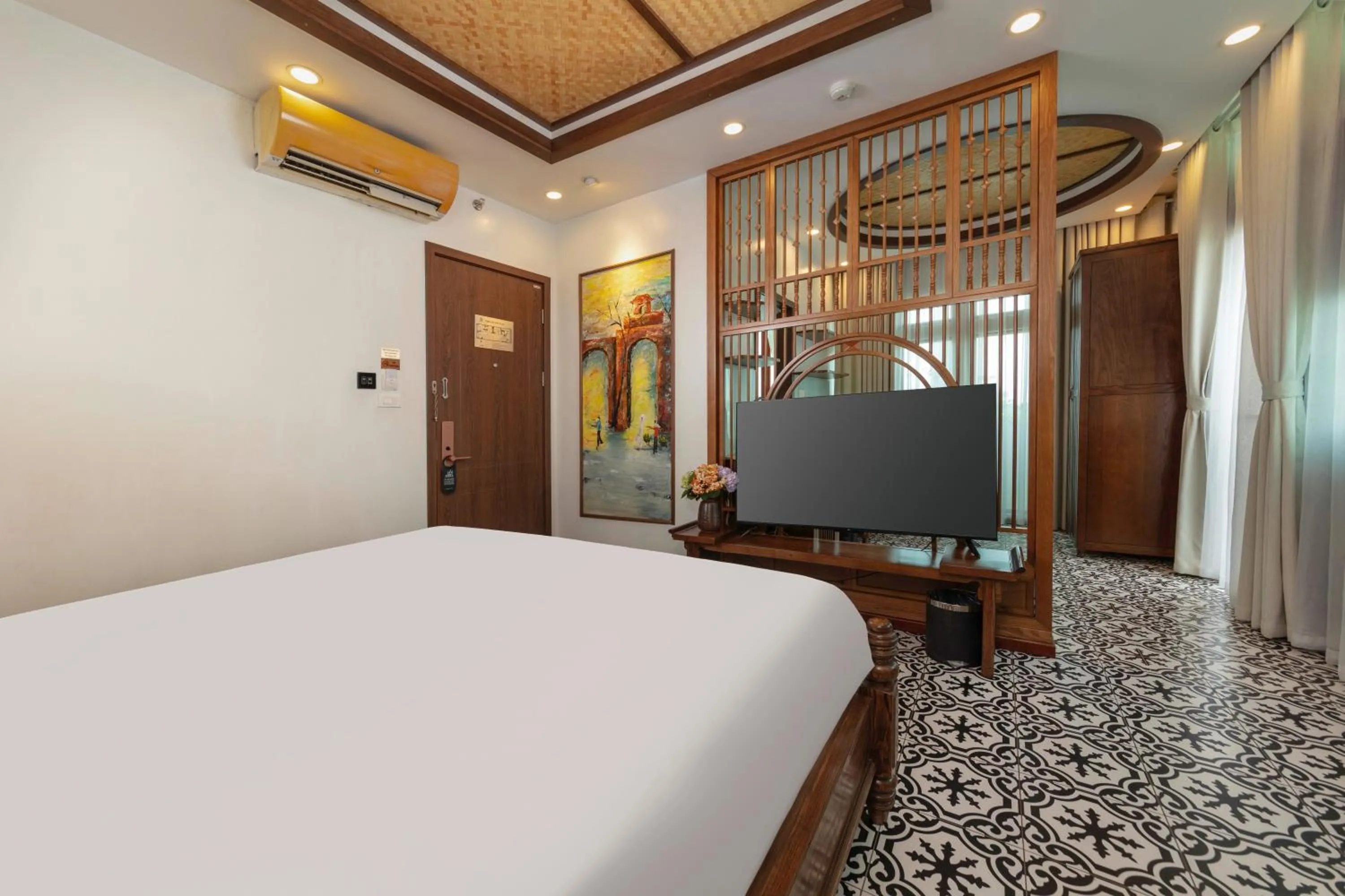 Bed in Veshia Hotel & Spa