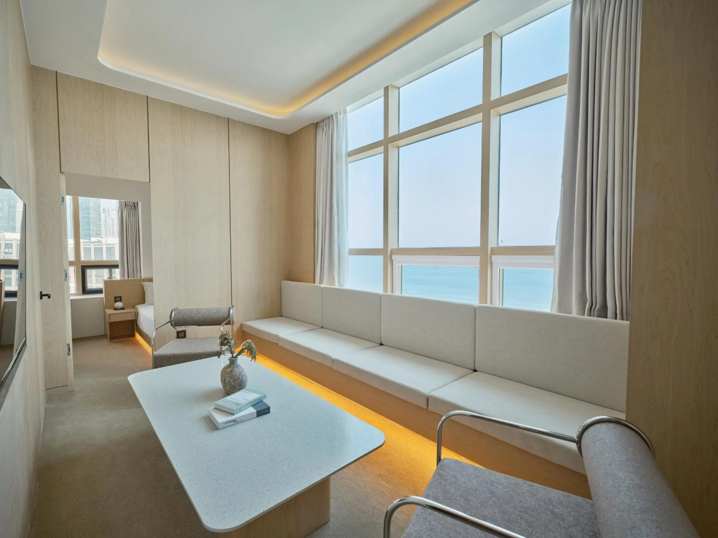 Living room in UH Suite The Haeundae