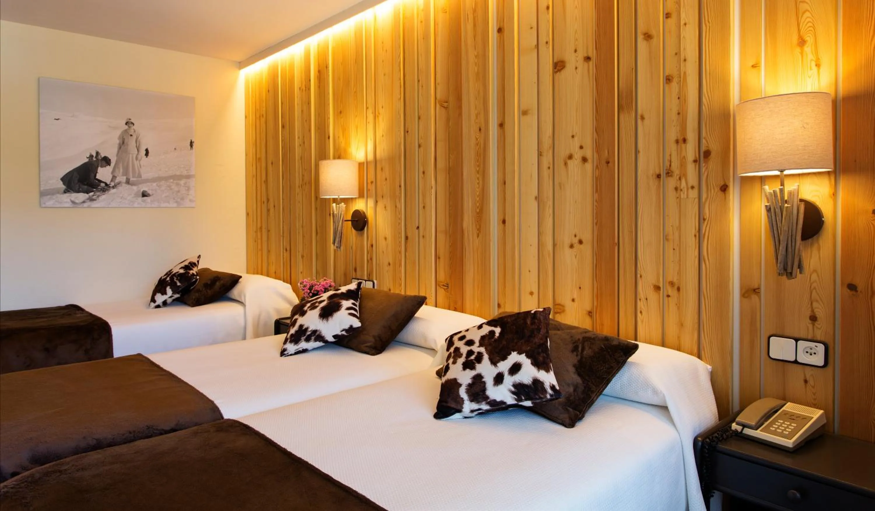 Bed in Hotel La Coma