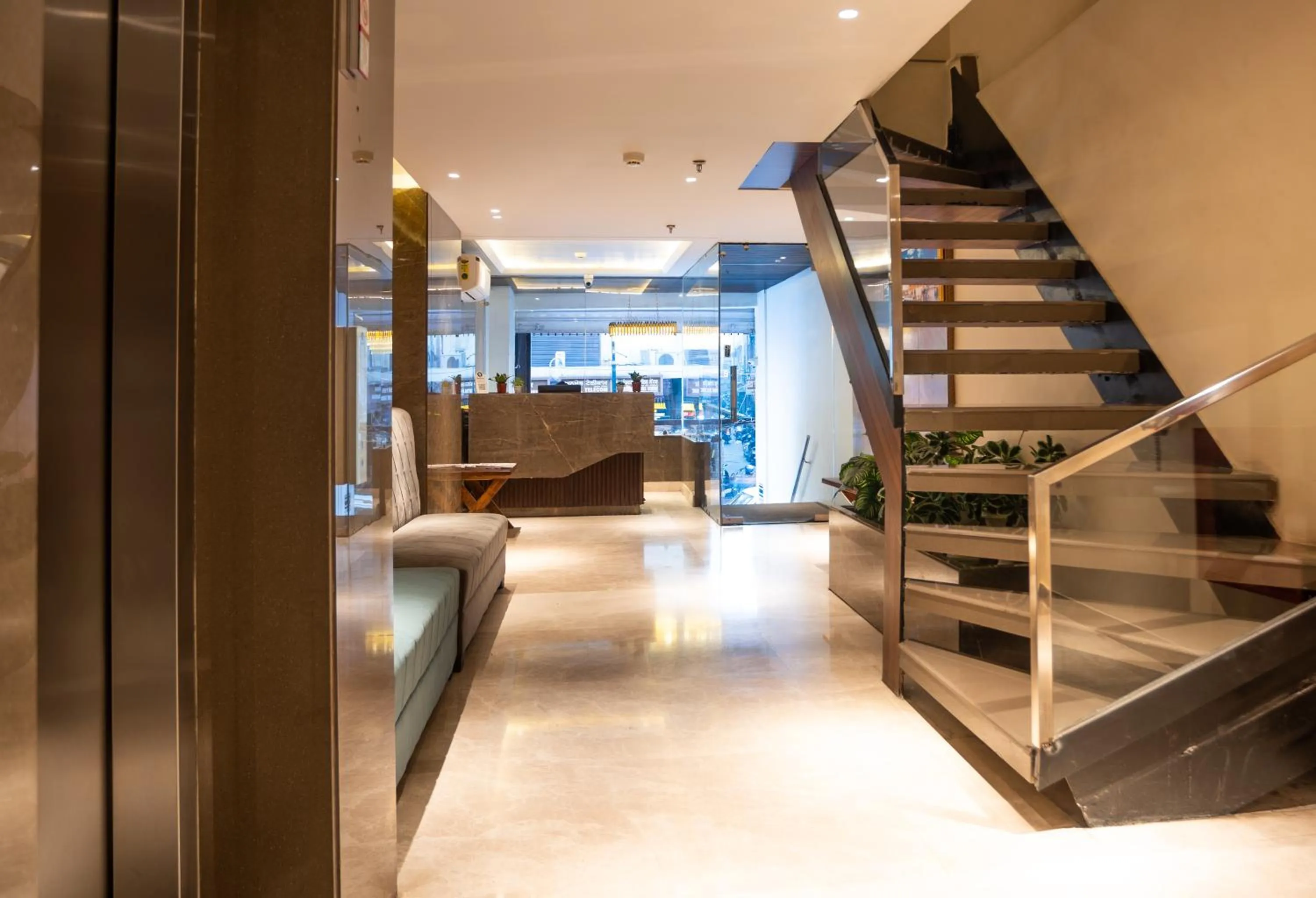 Seating area in Amritara Kirpa, Amritsar