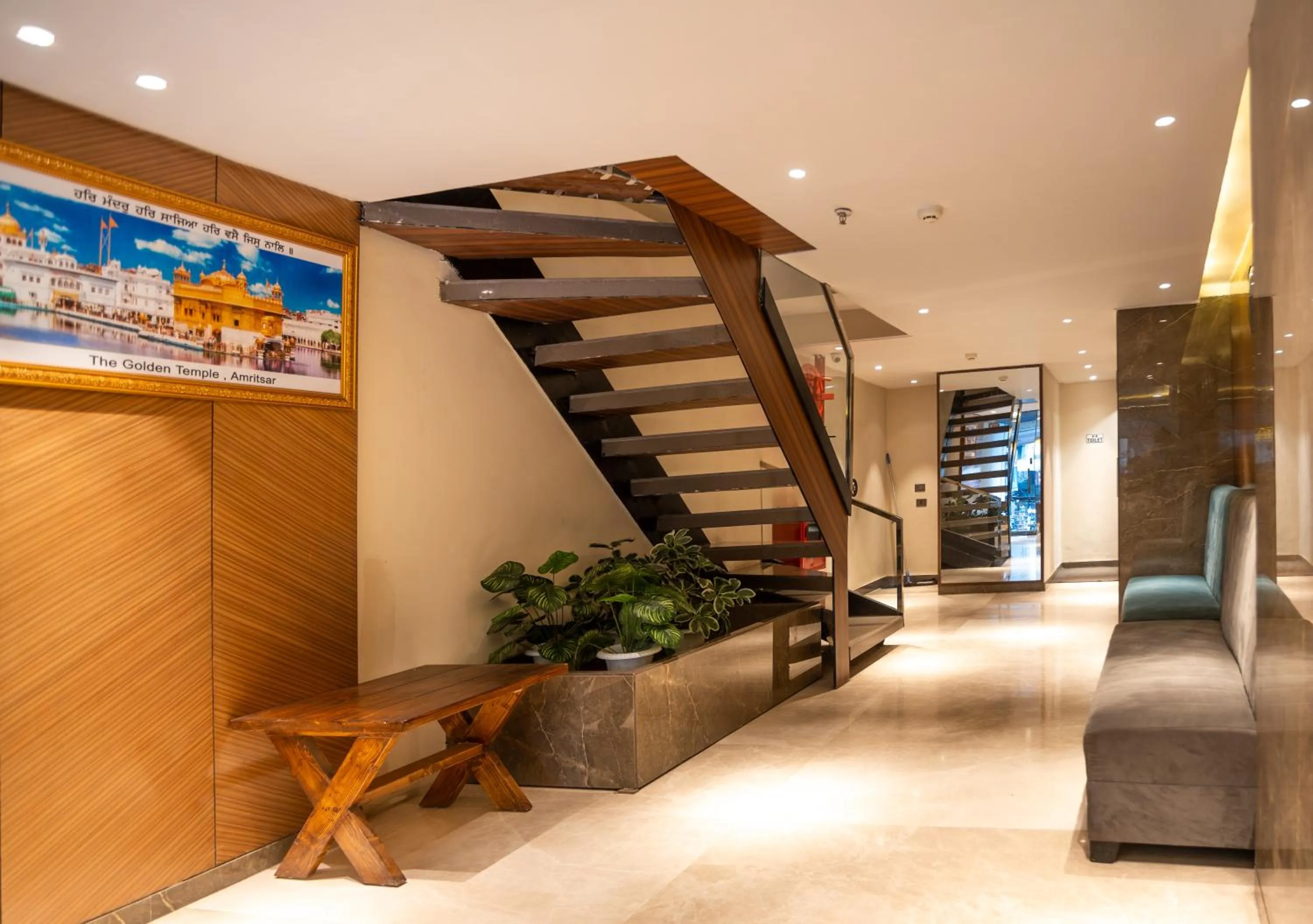 Seating area in Amritara Kirpa, Amritsar