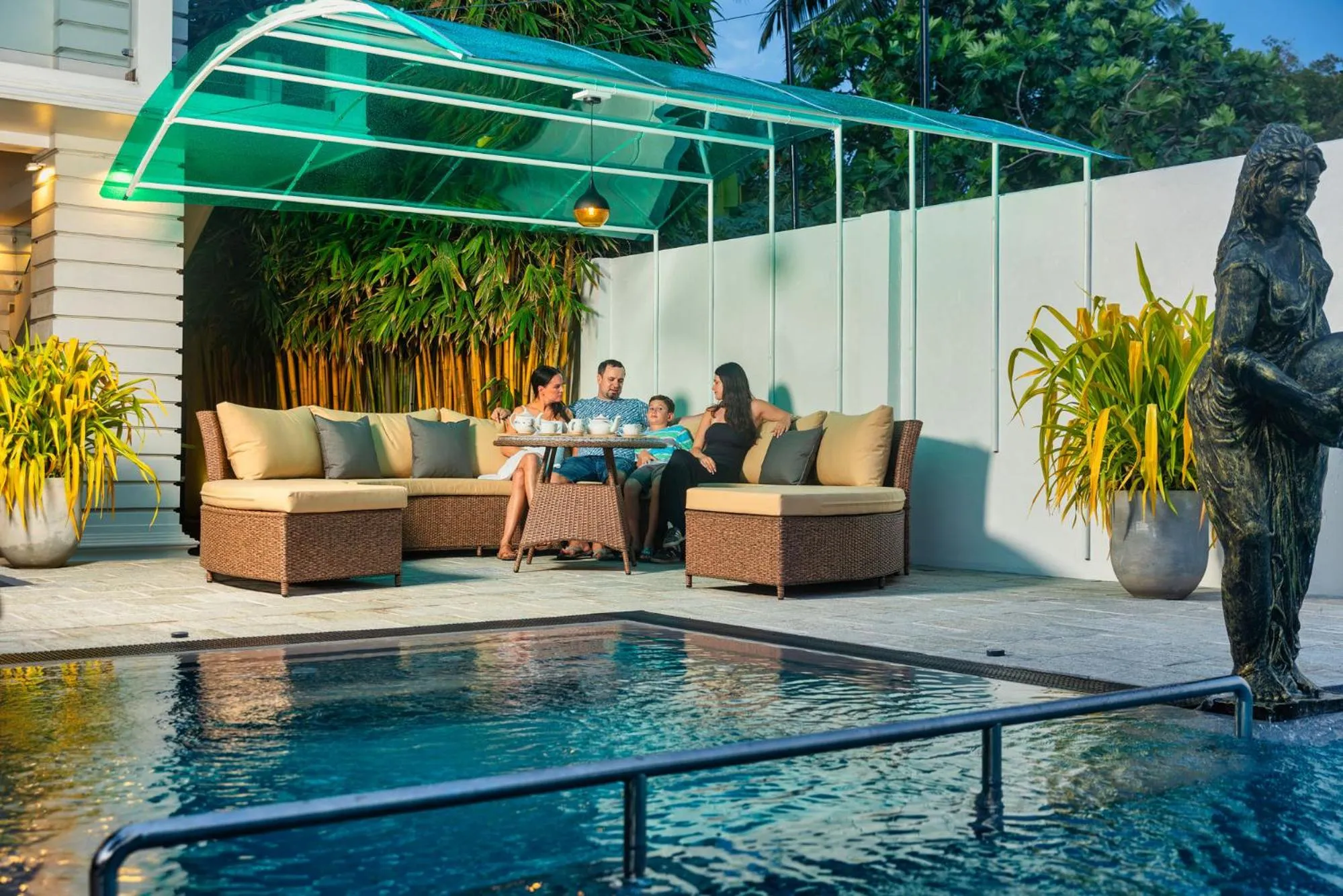 Swimming pool in The Palace by Ocean