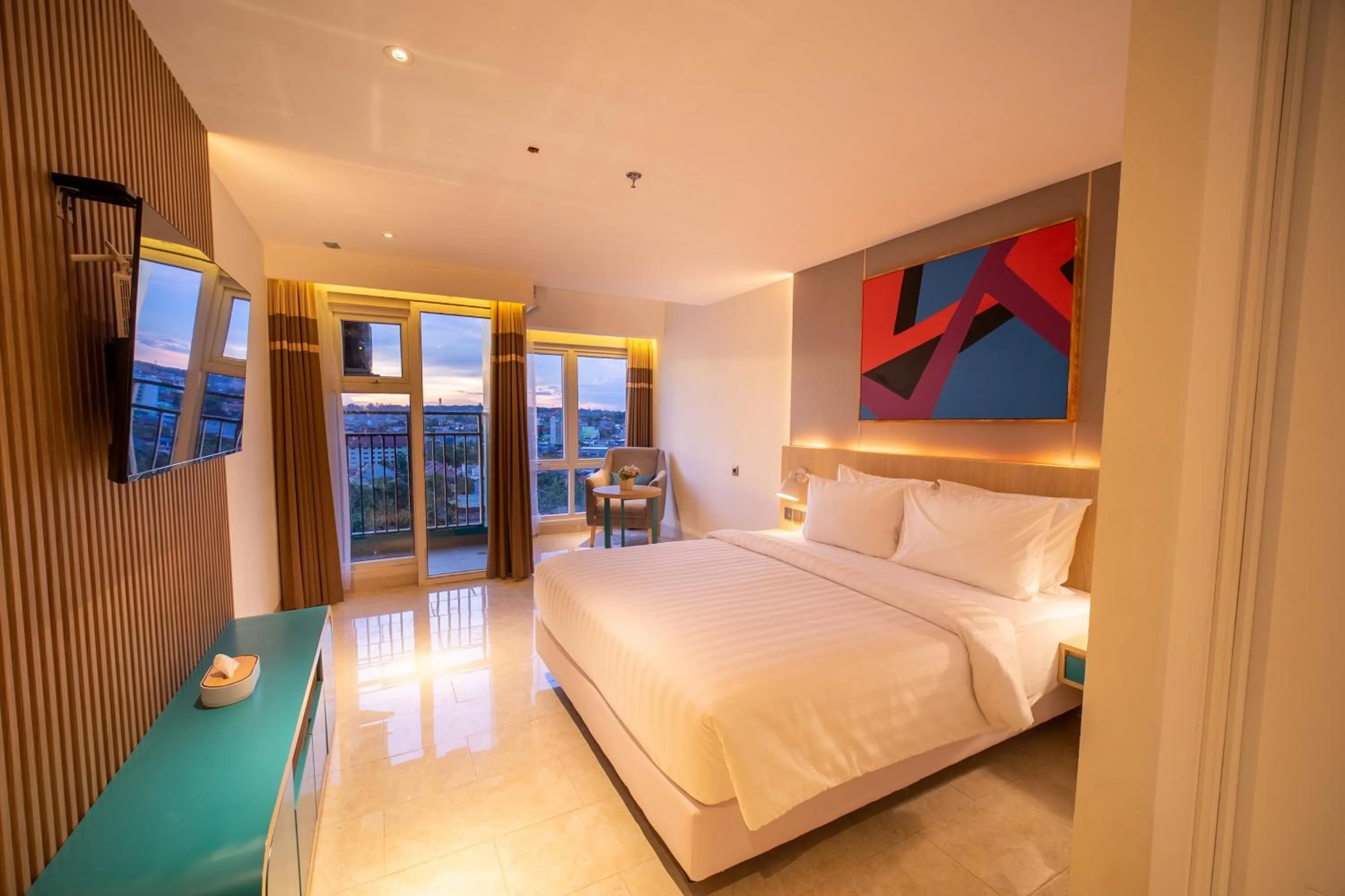 Bedroom, Bed in Pentacity Hotel Balikpapan
