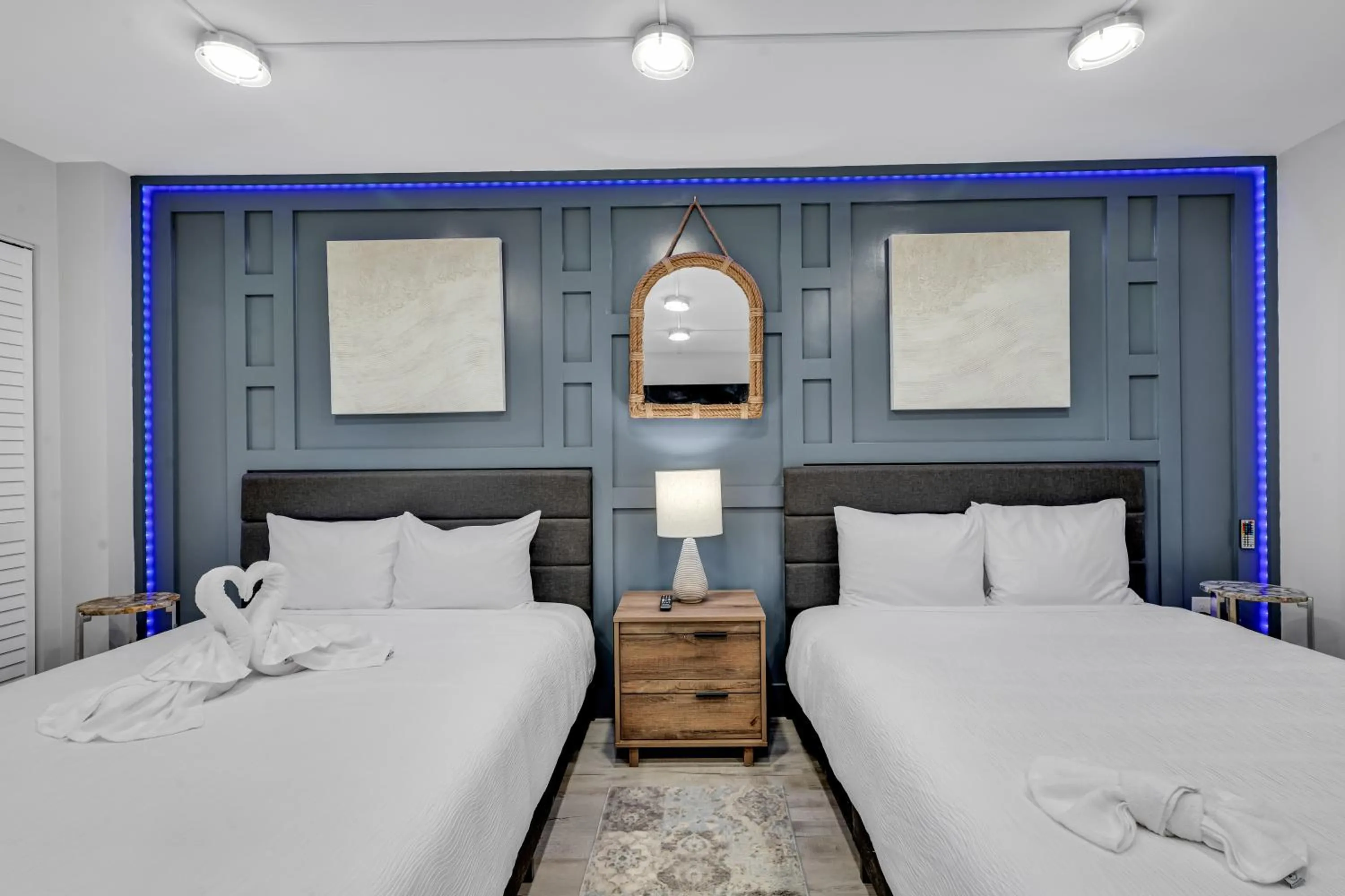 Bedroom, Bed in Breakers Tower 1BR Oceanfront Condo