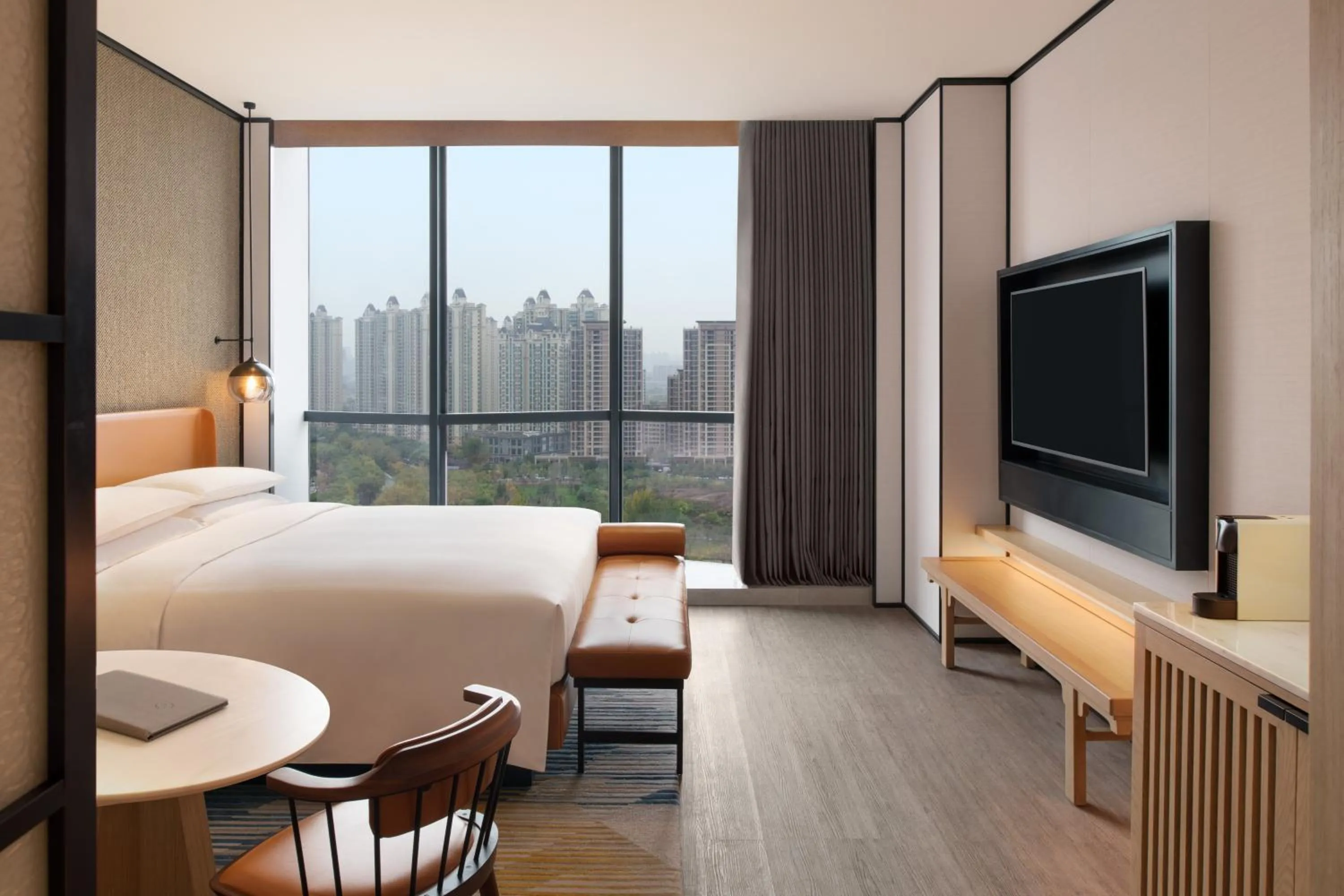 Bed in Sheraton Xi'an Chanba