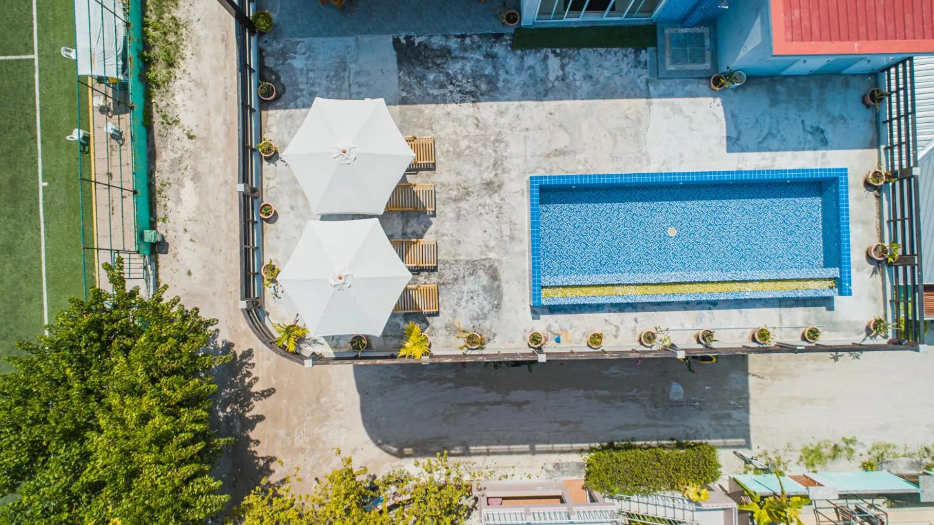 Pool view in Dhiguveli Breeze