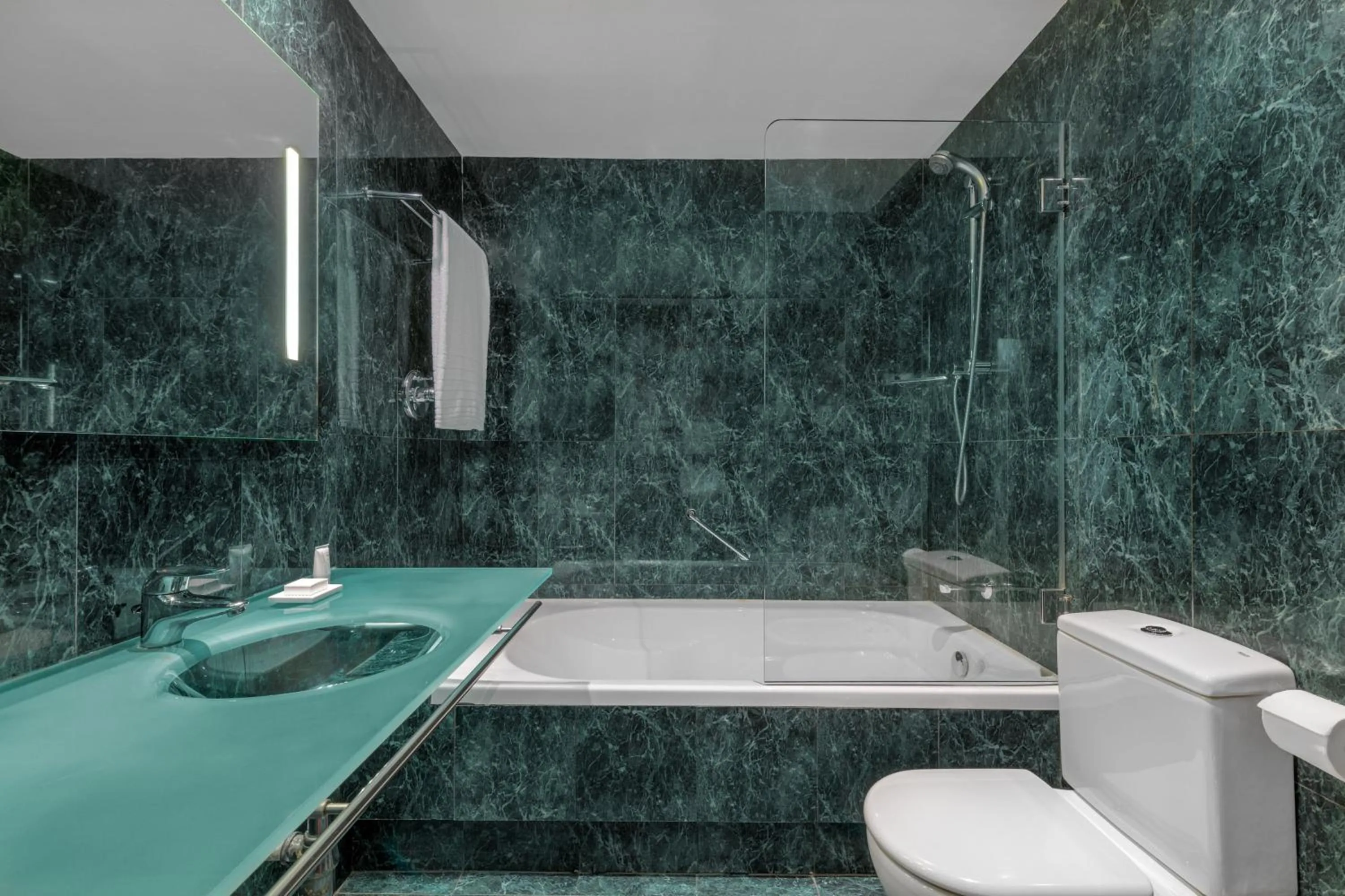 Bathroom in AC Hotel Murcia by Marriott