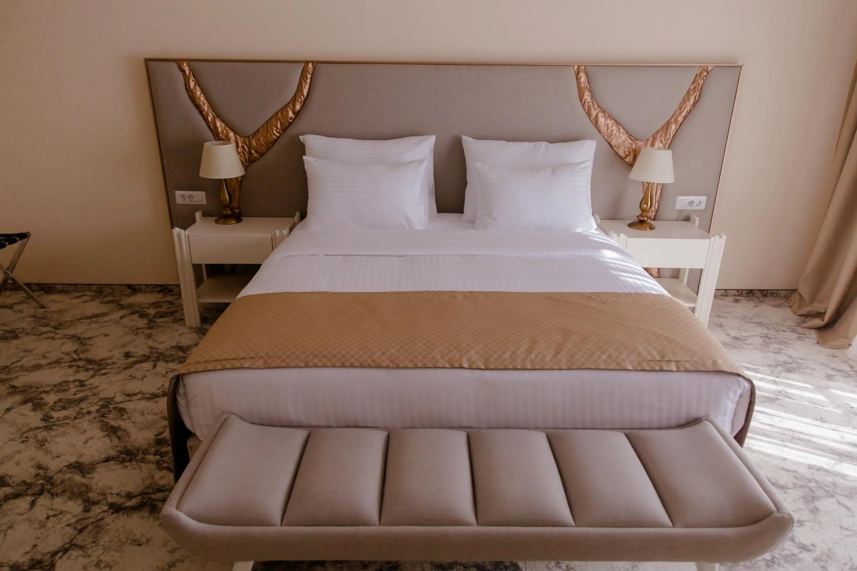 Bed in Muller Hotel Boutique & Spa