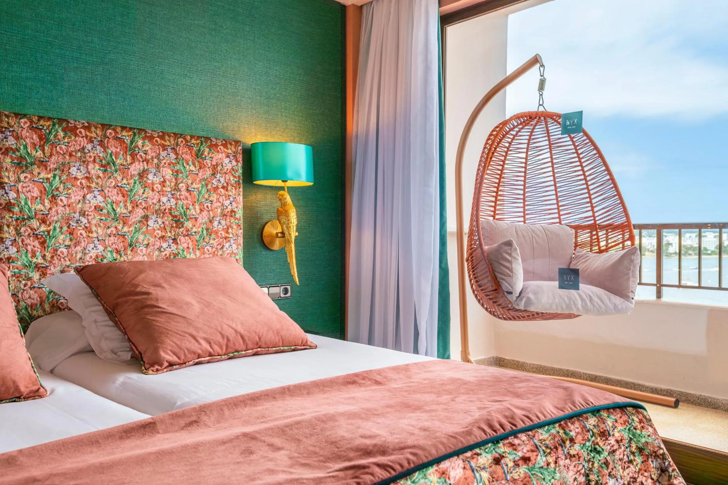 Balcony/Terrace, Bed in NYX Hotel Ibiza by Leonardo Hotels-Adults Only