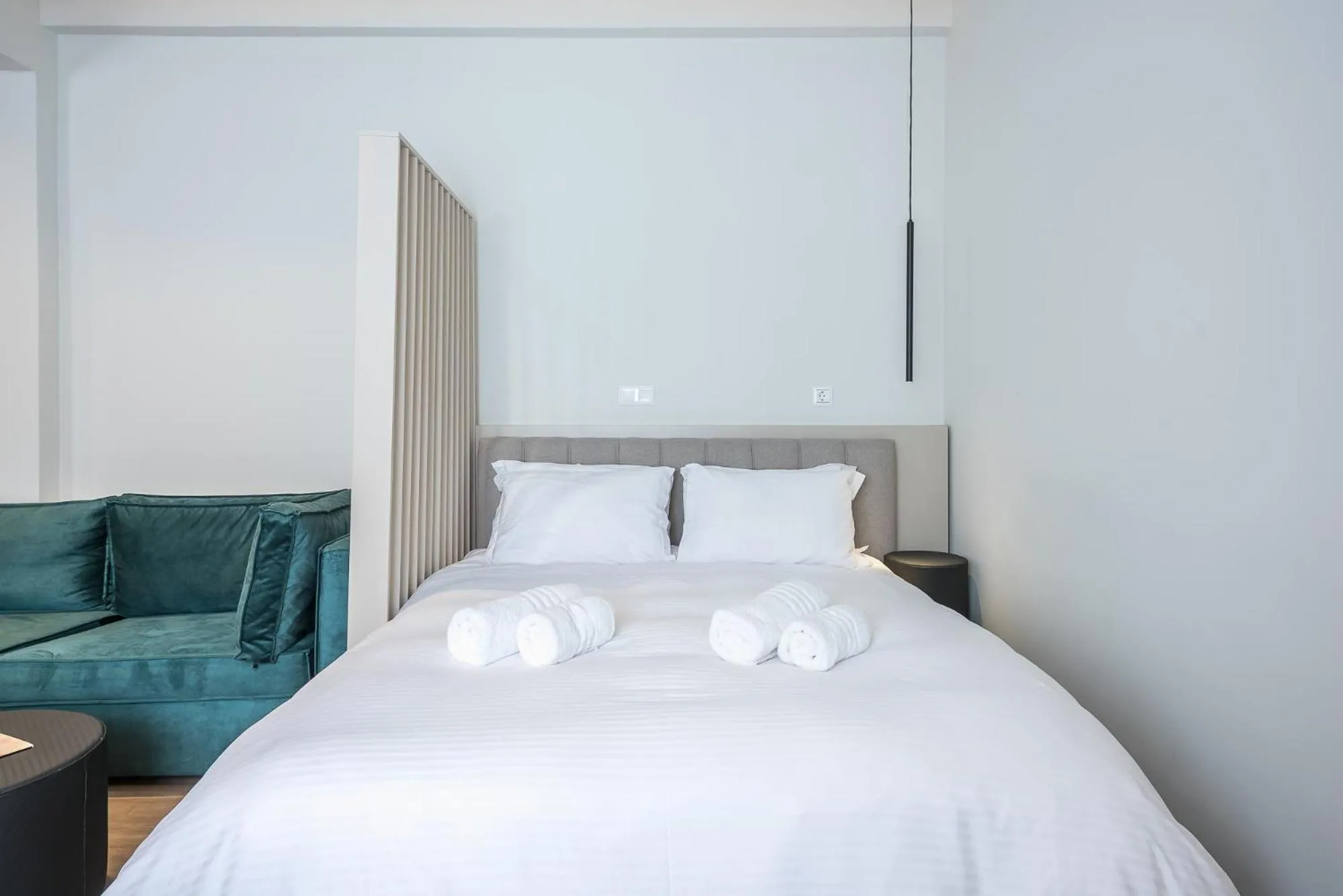 Bedroom, Bed in Aeiphoria Suites & Rooms - Athens