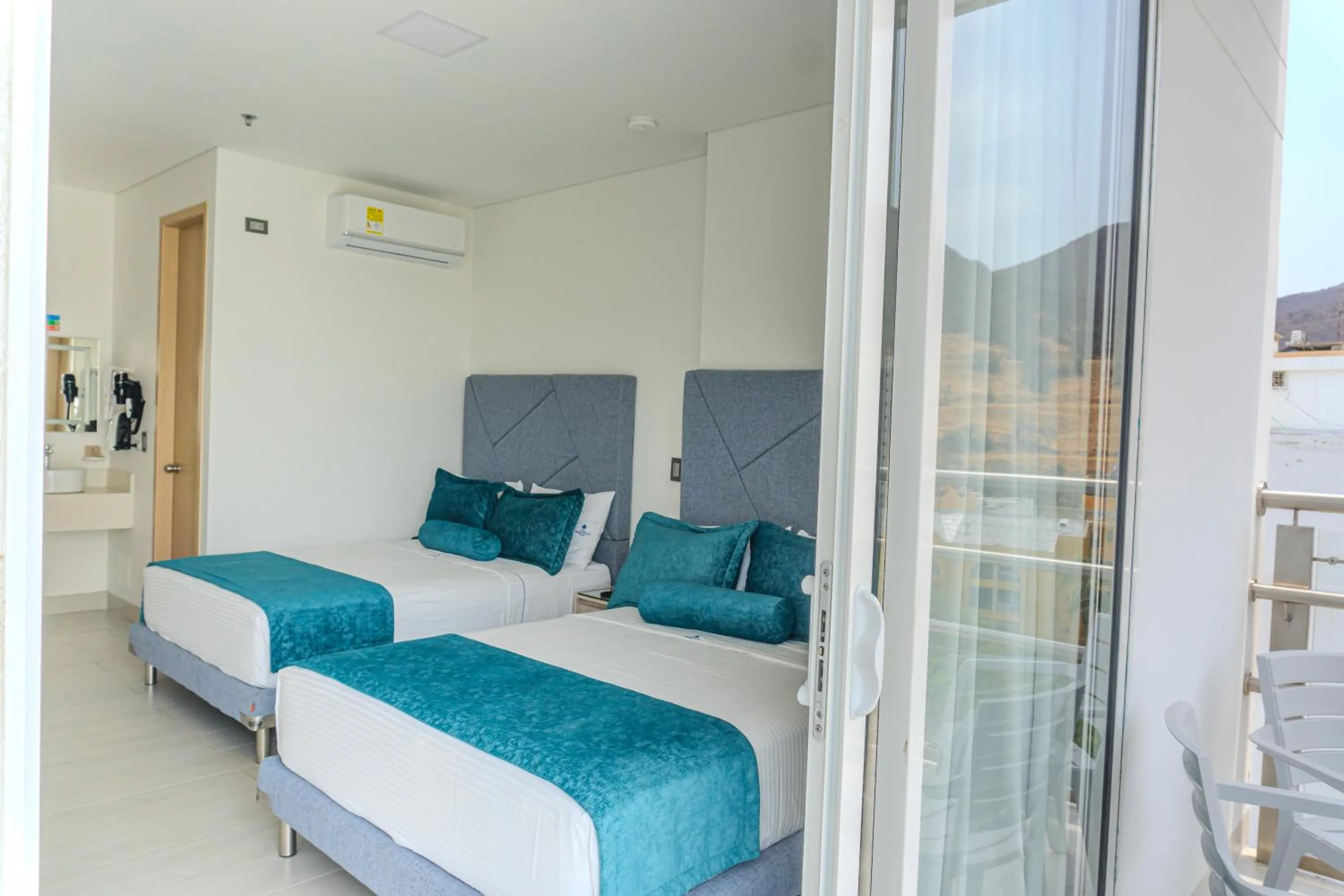 Bed in Hotel Marco Polo Rodadero