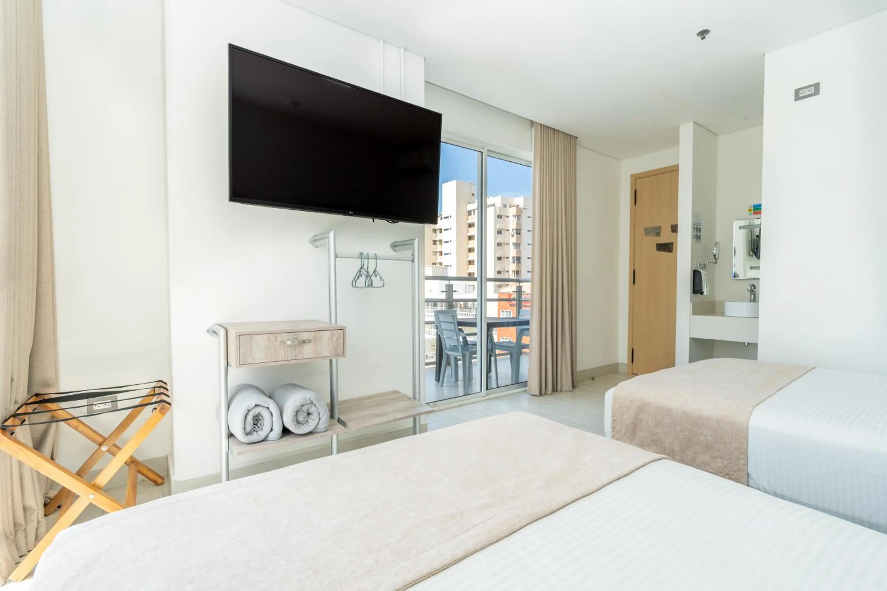 Bed in Hotel Marco Polo Rodadero