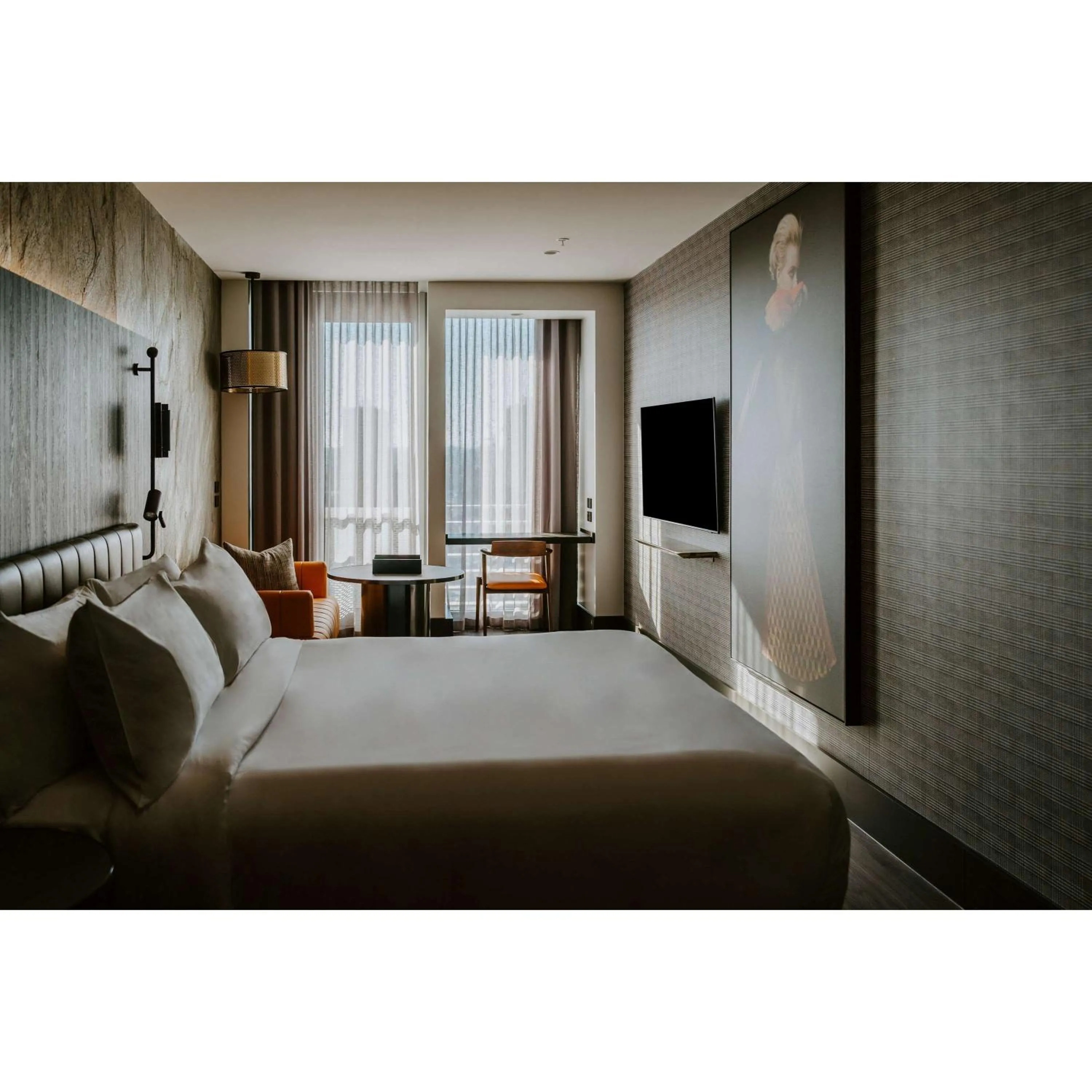 Bed in The Motley Hotel Richmond, Tapestry Collection by Hilton