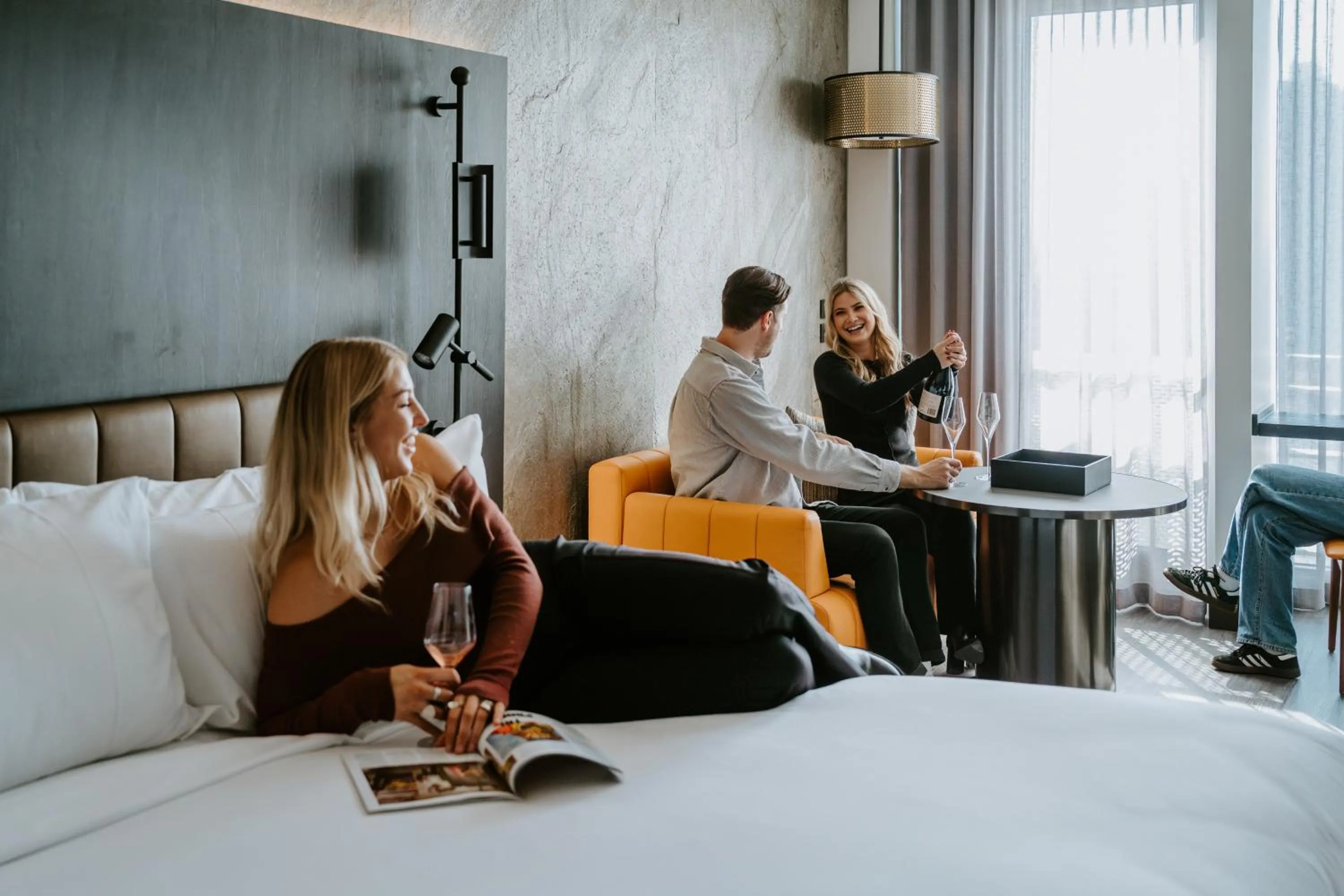 Bed in The Motley Hotel Richmond, Tapestry Collection by Hilton
