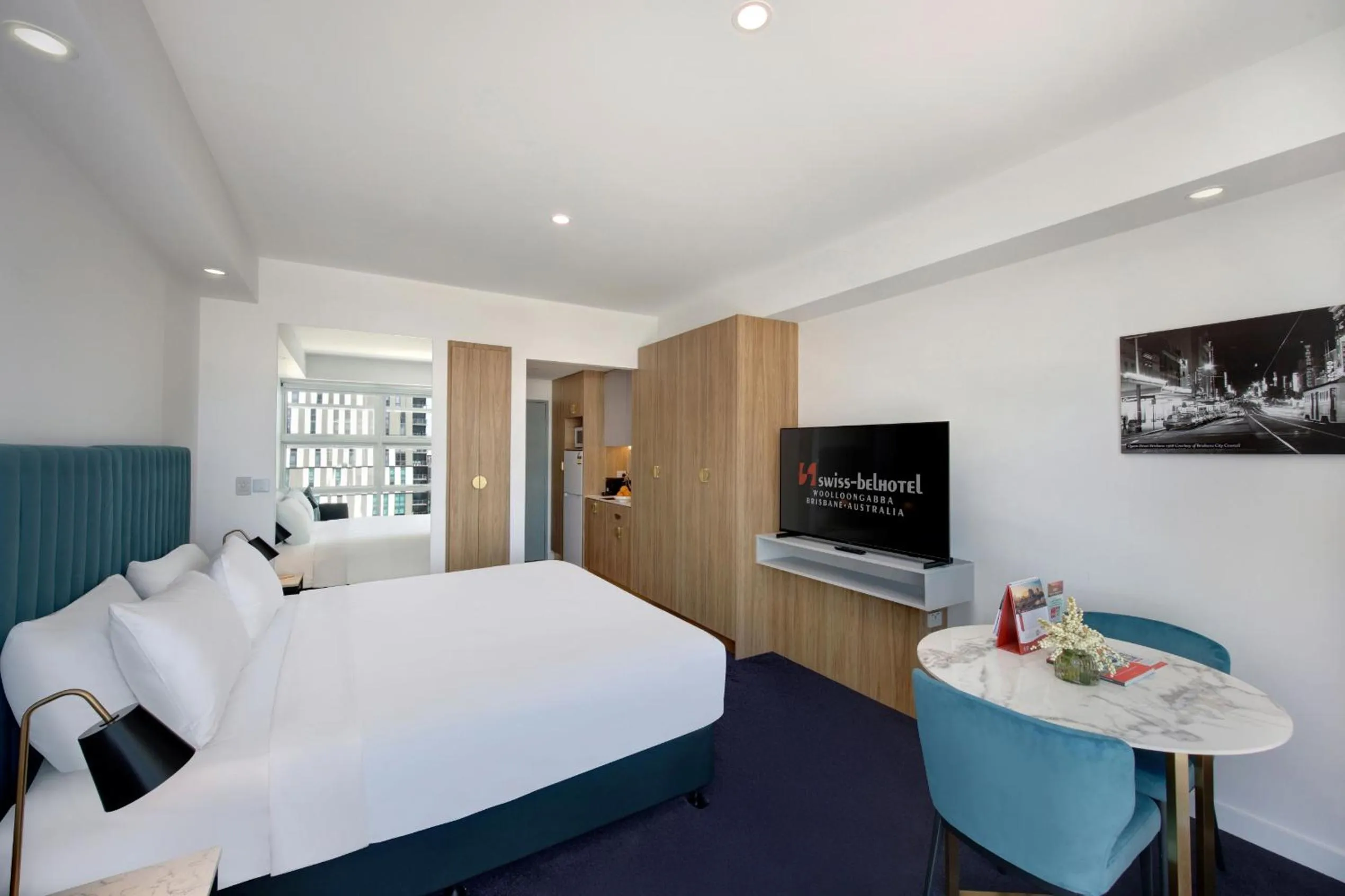 Bed in Swiss-Belhotel Woolloongabba, Brisbane
