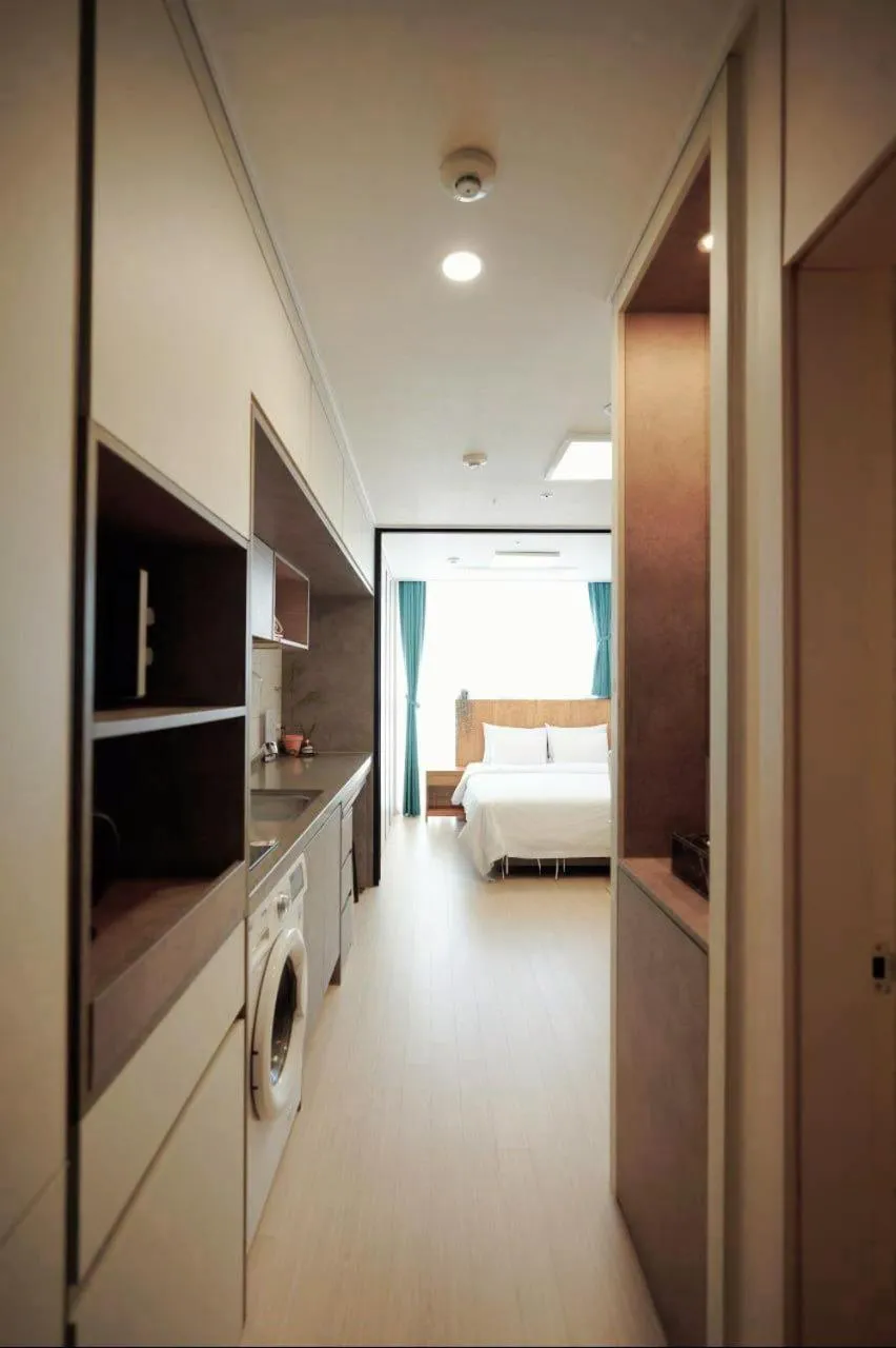 Bed in Wellstay hotel Incheon