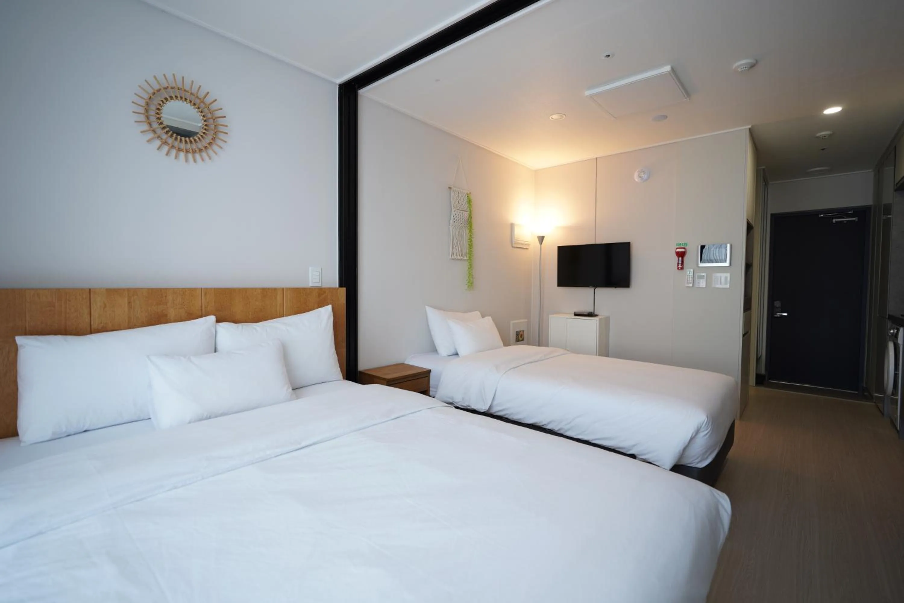 Bed in Wellstay hotel Incheon