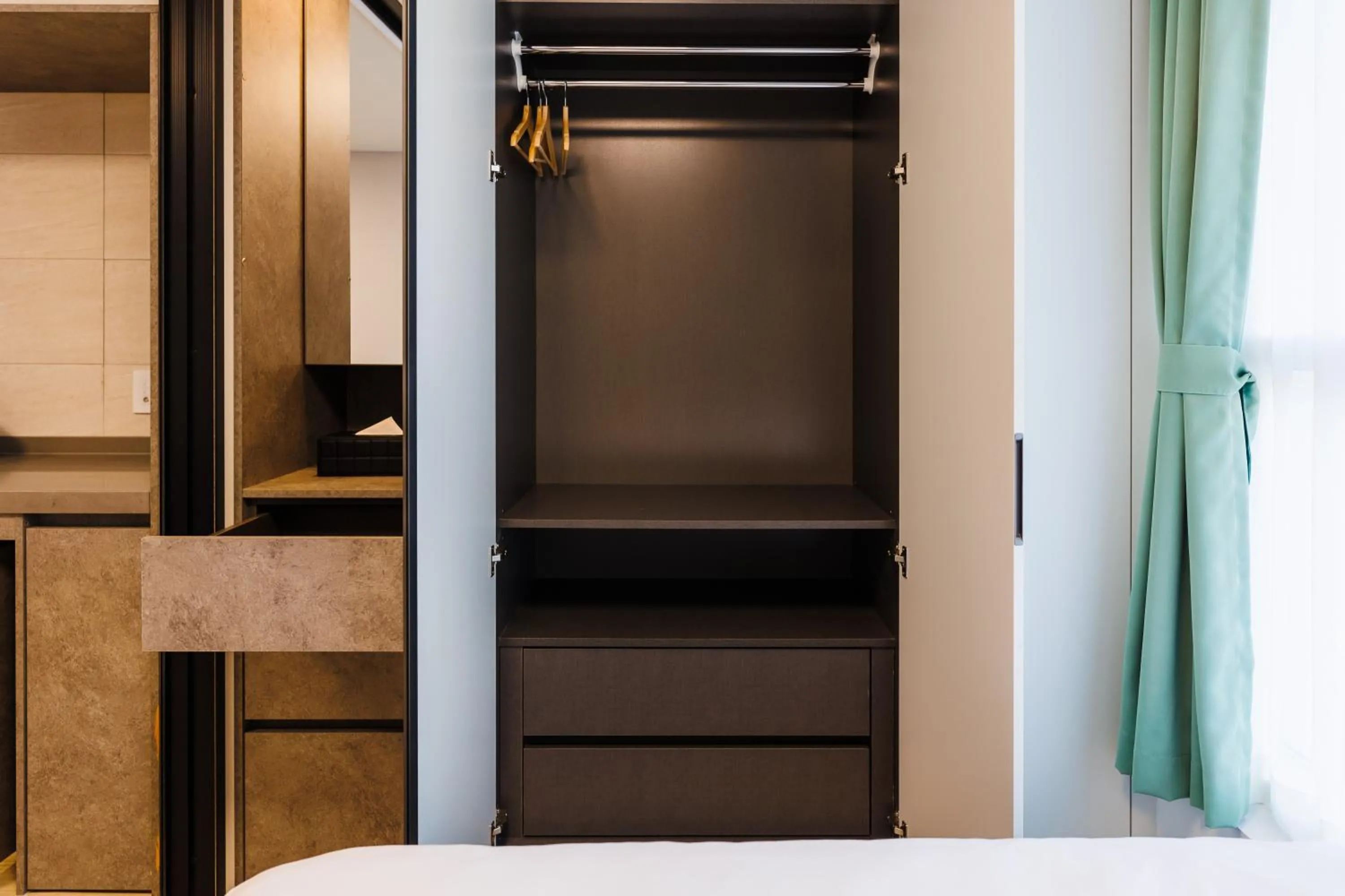 wardrobe in Wellstay hotel Incheon