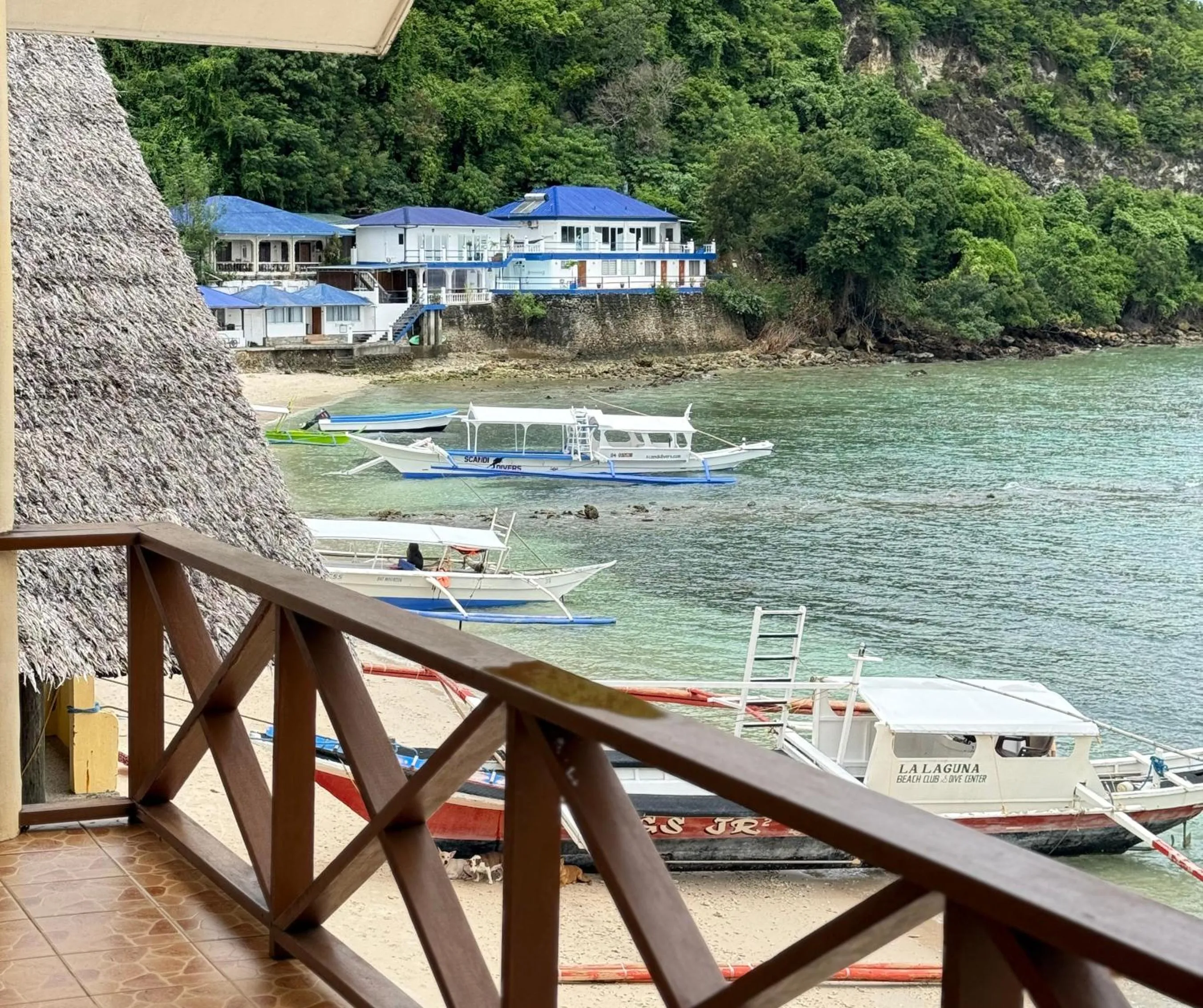 Sea view in Lalaguna Beach Club & Dive Centre