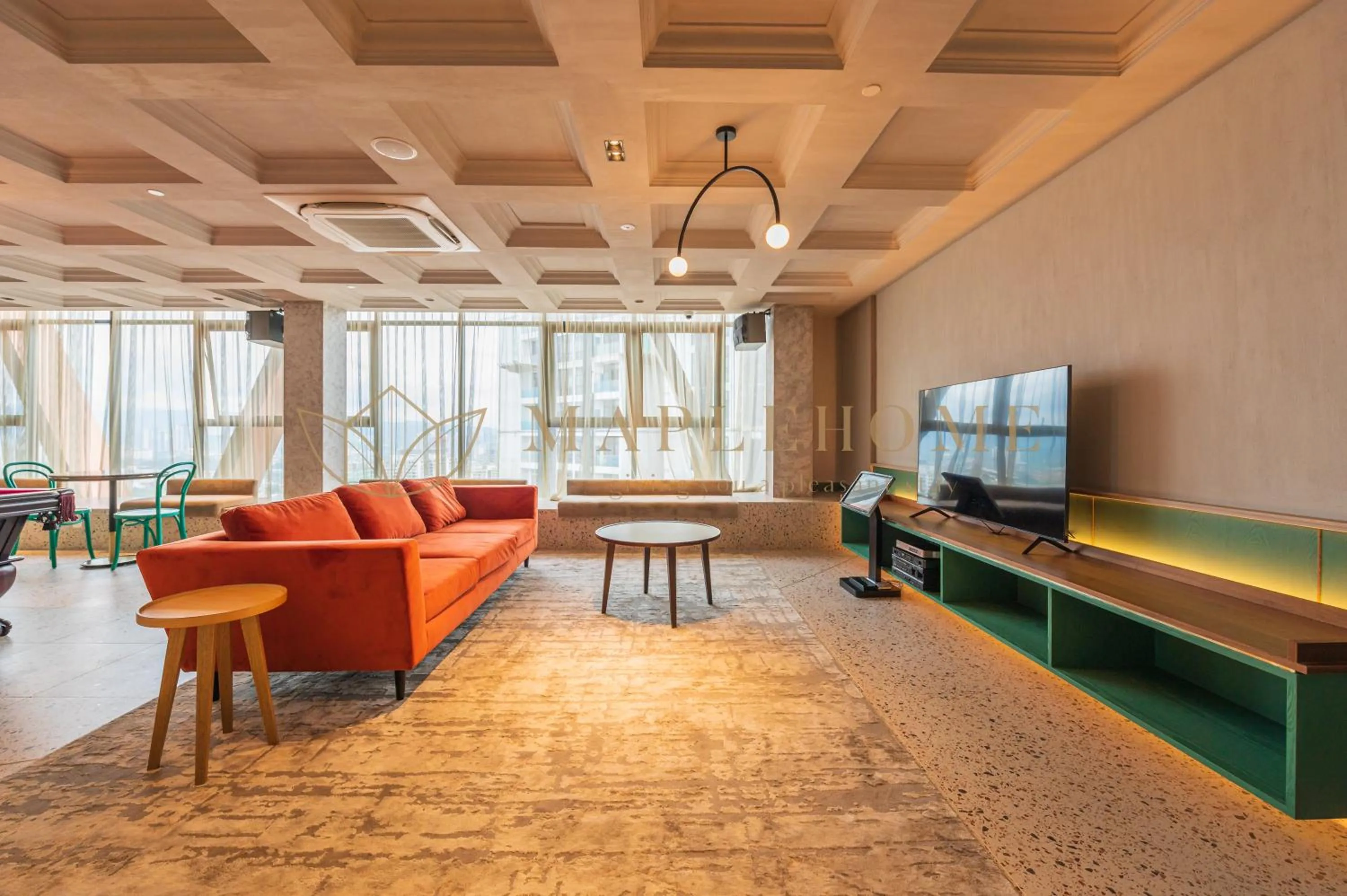 Communal lounge/ TV room in Scarletz Premier Suites Kuala Lumpur