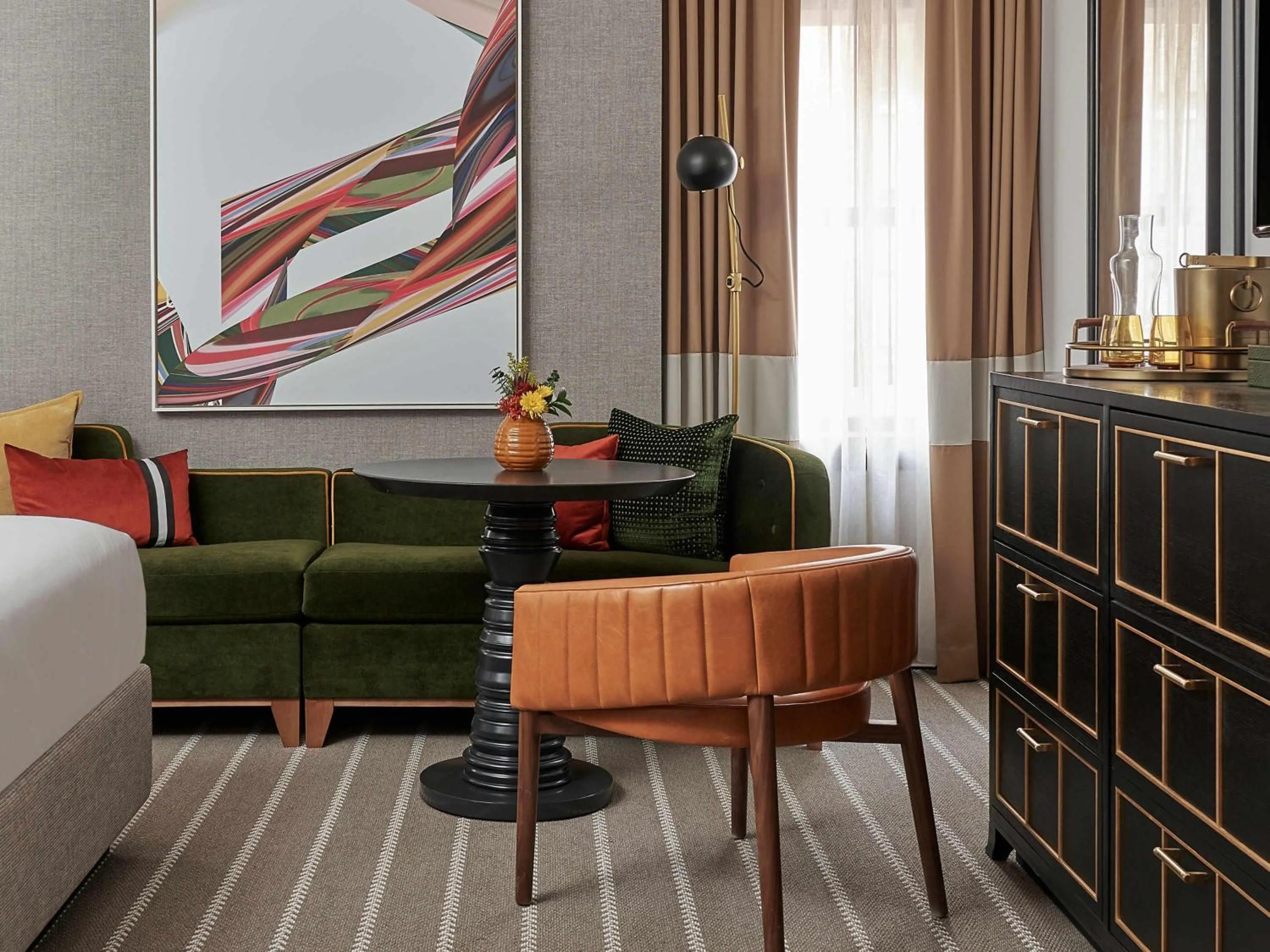 Bedroom in 21c Museum Hotel St Louis