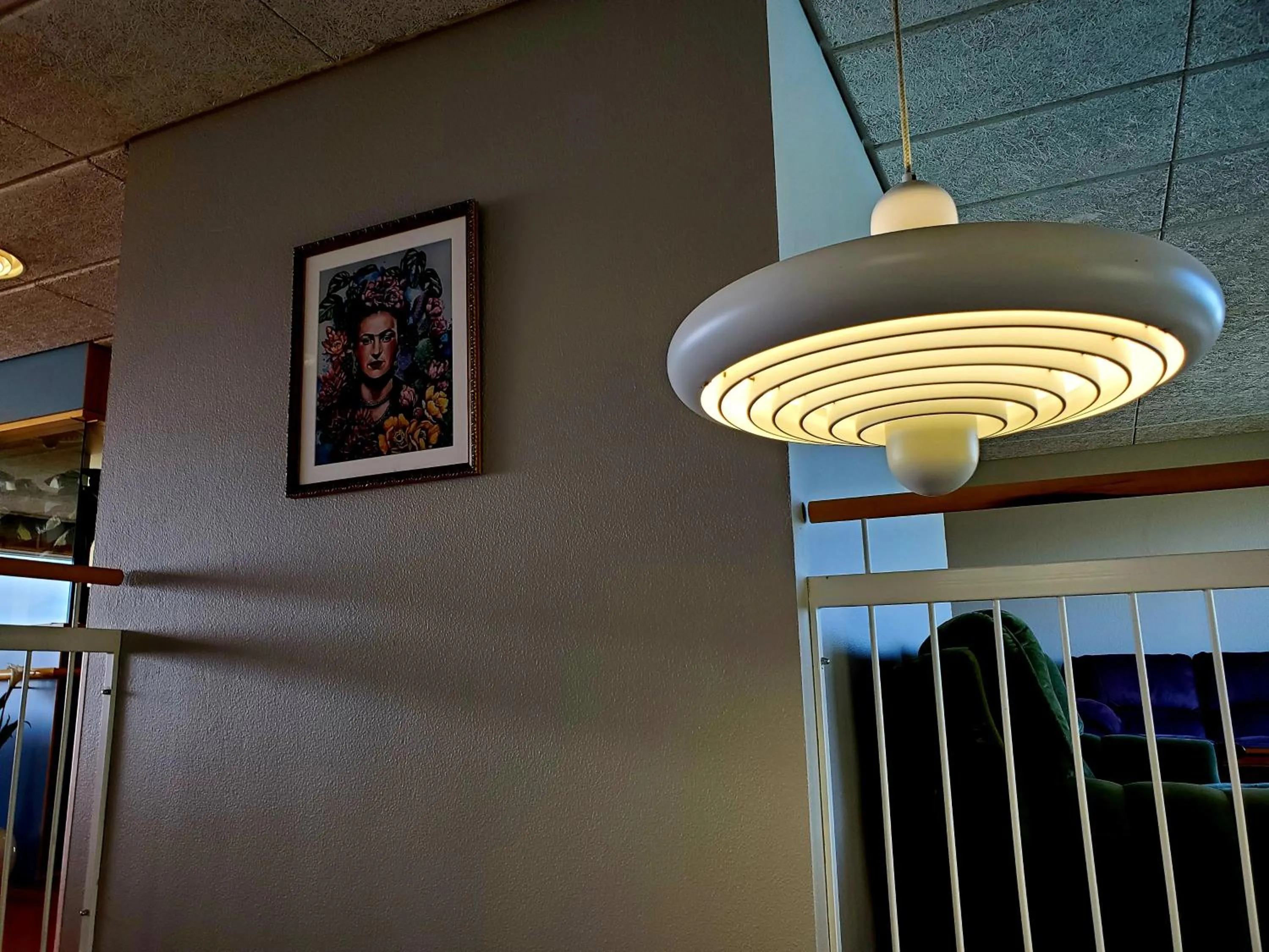 Living room in Víðines Guesthouse