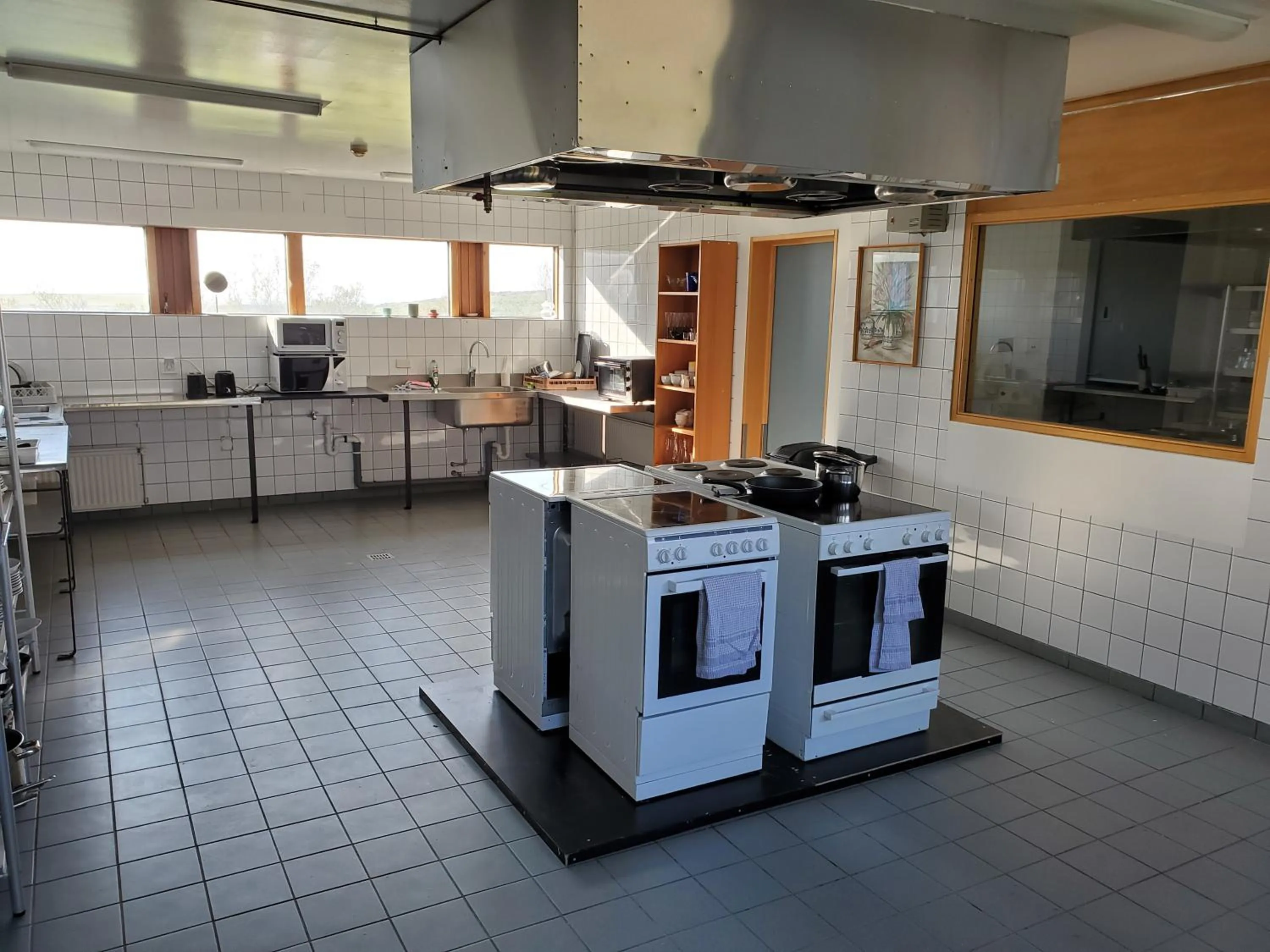 kitchen in Víðines Guesthouse