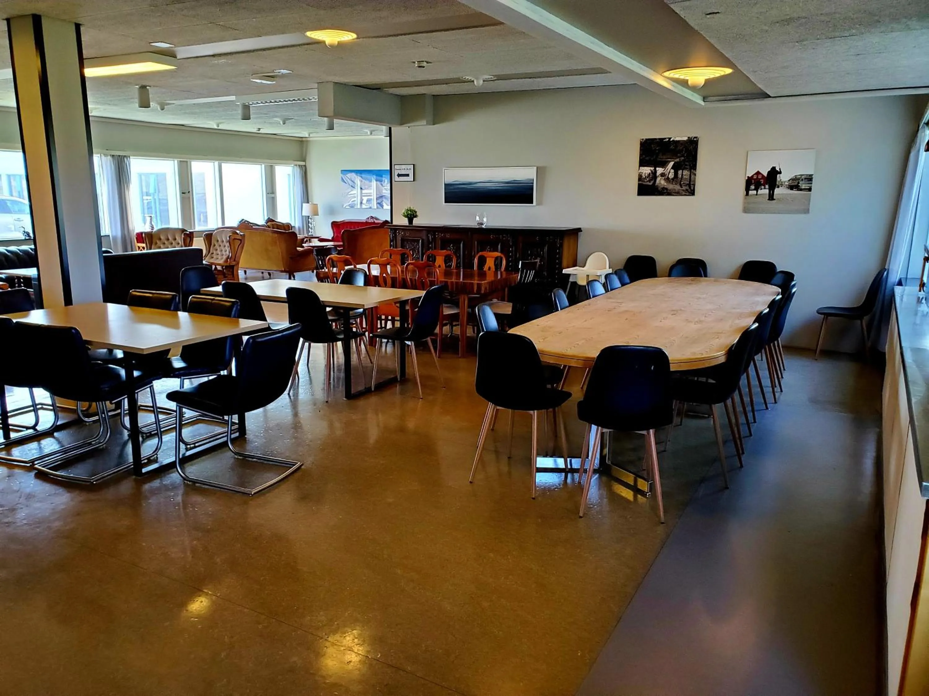 Dining area in Víðines Guesthouse