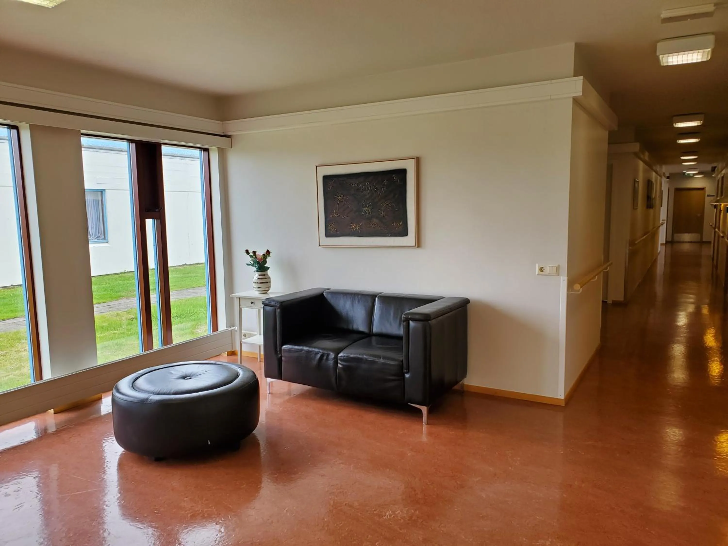 Living room in Víðines Guesthouse