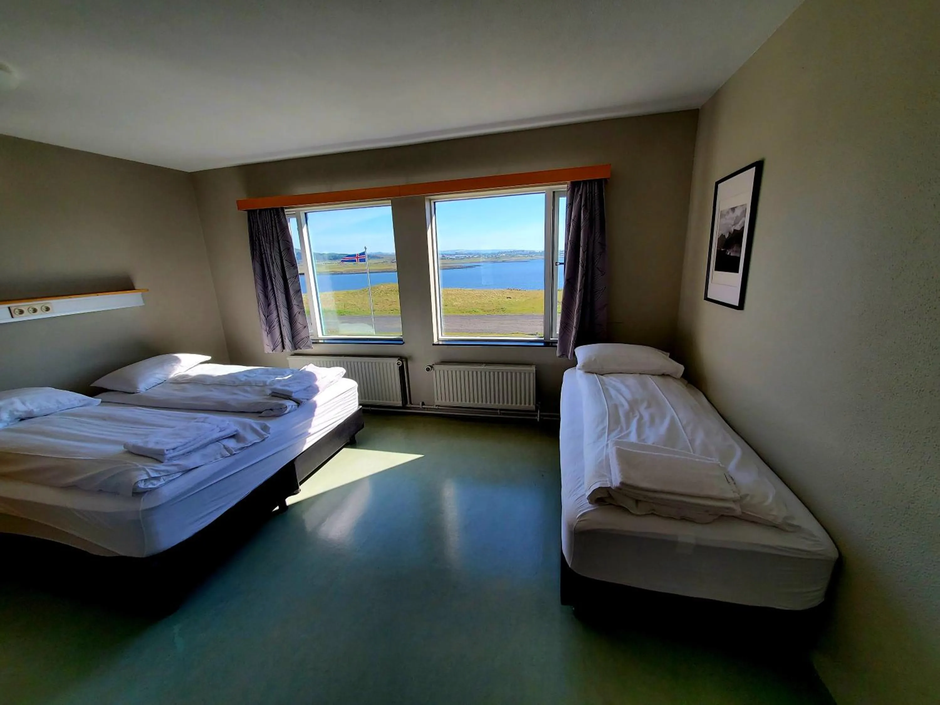 Bed in Víðines Guesthouse