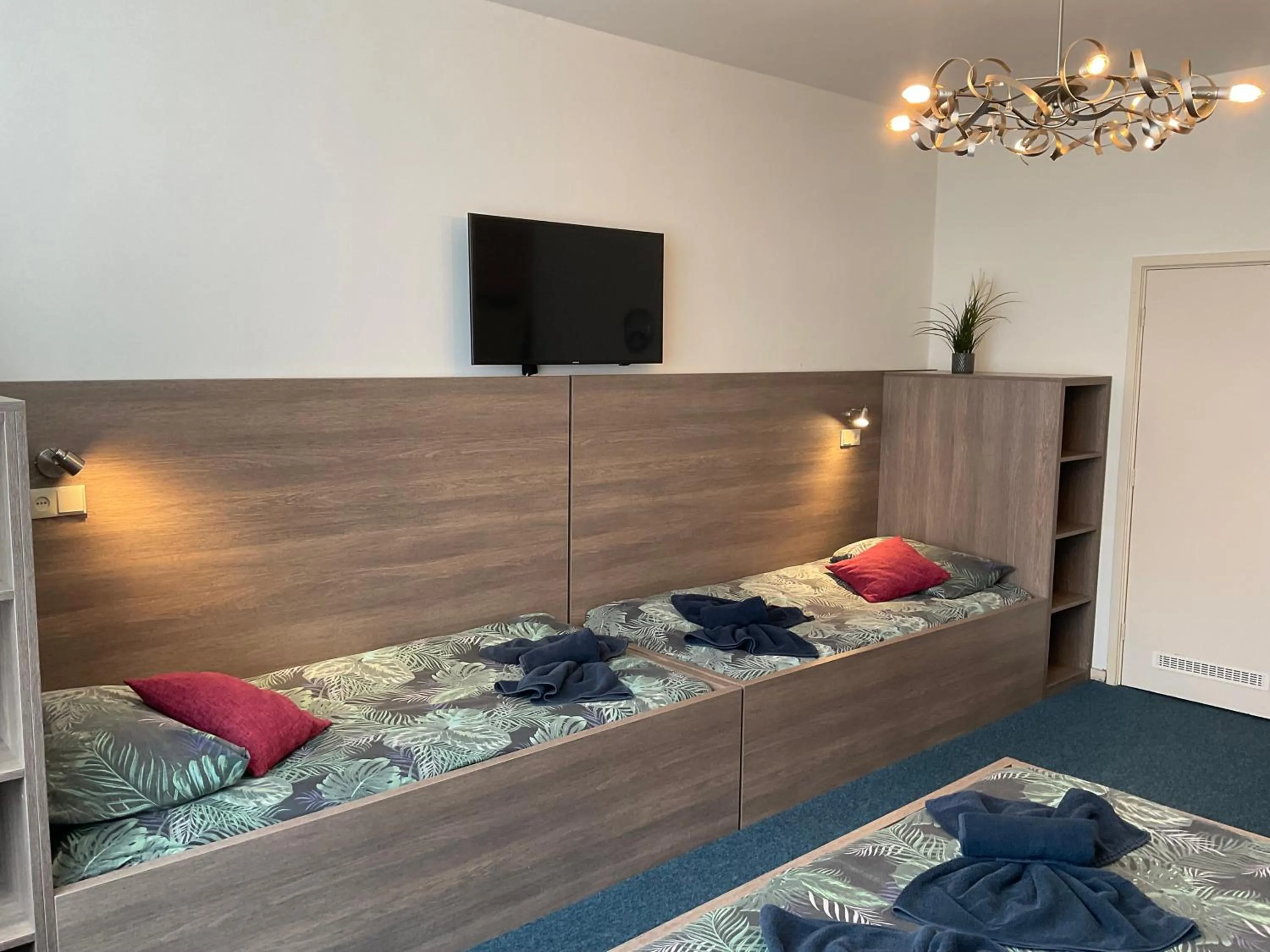 Bed in Hotel Poseidon