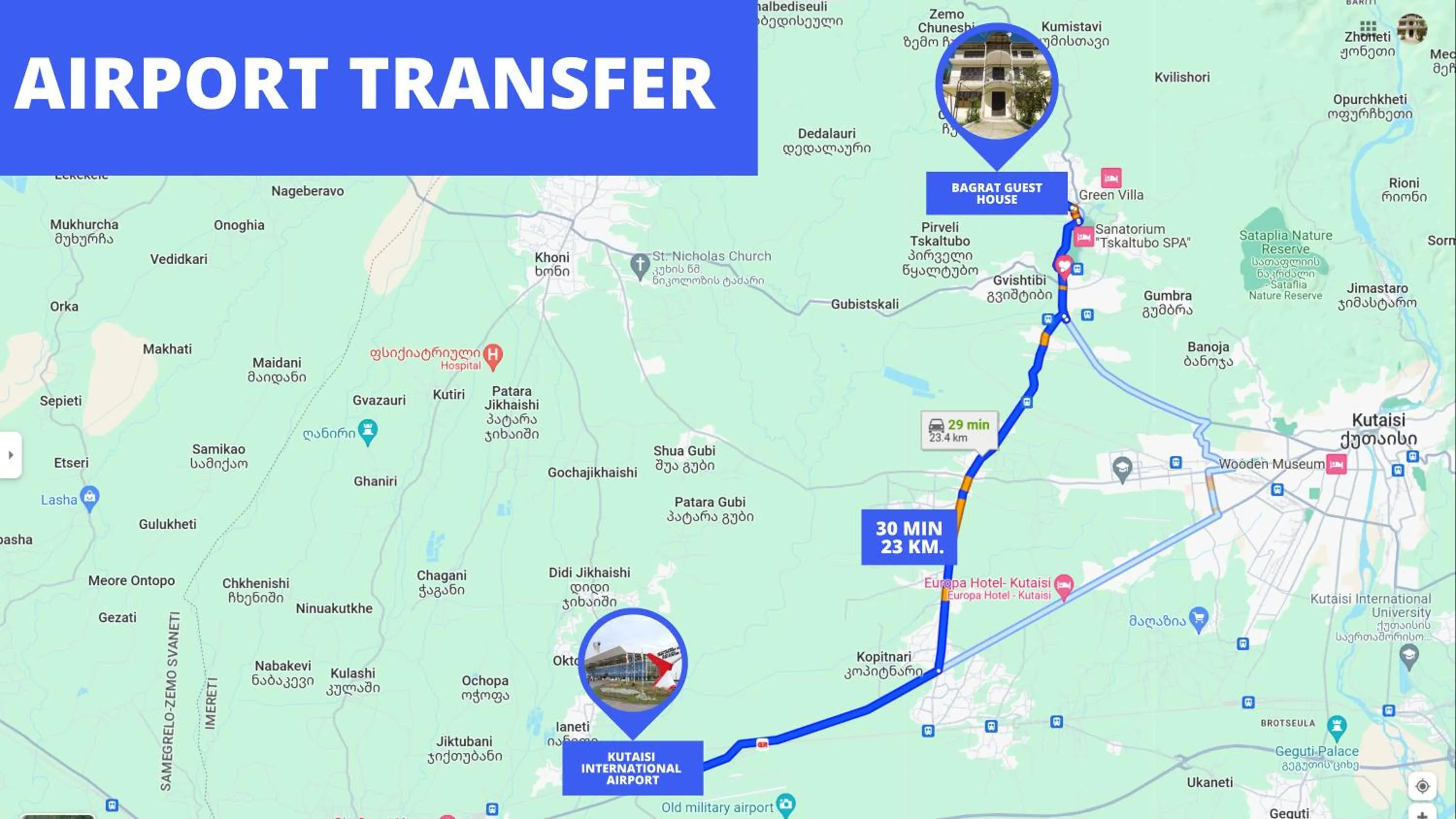 shuttle in Bagrat Guest House