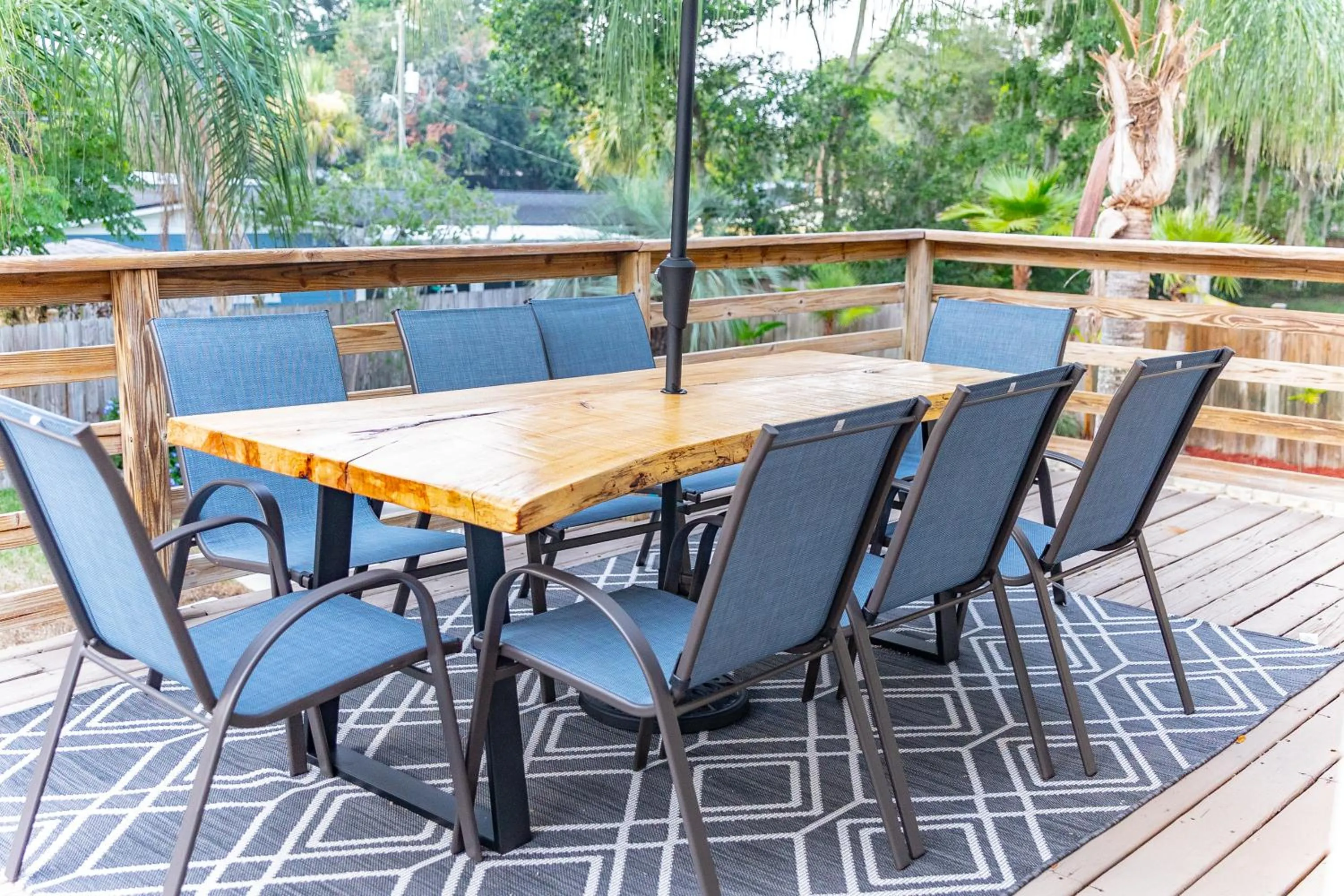Balcony/Terrace in Pool & Hot Tub Home w Game Room! 1 Mile to Beach!