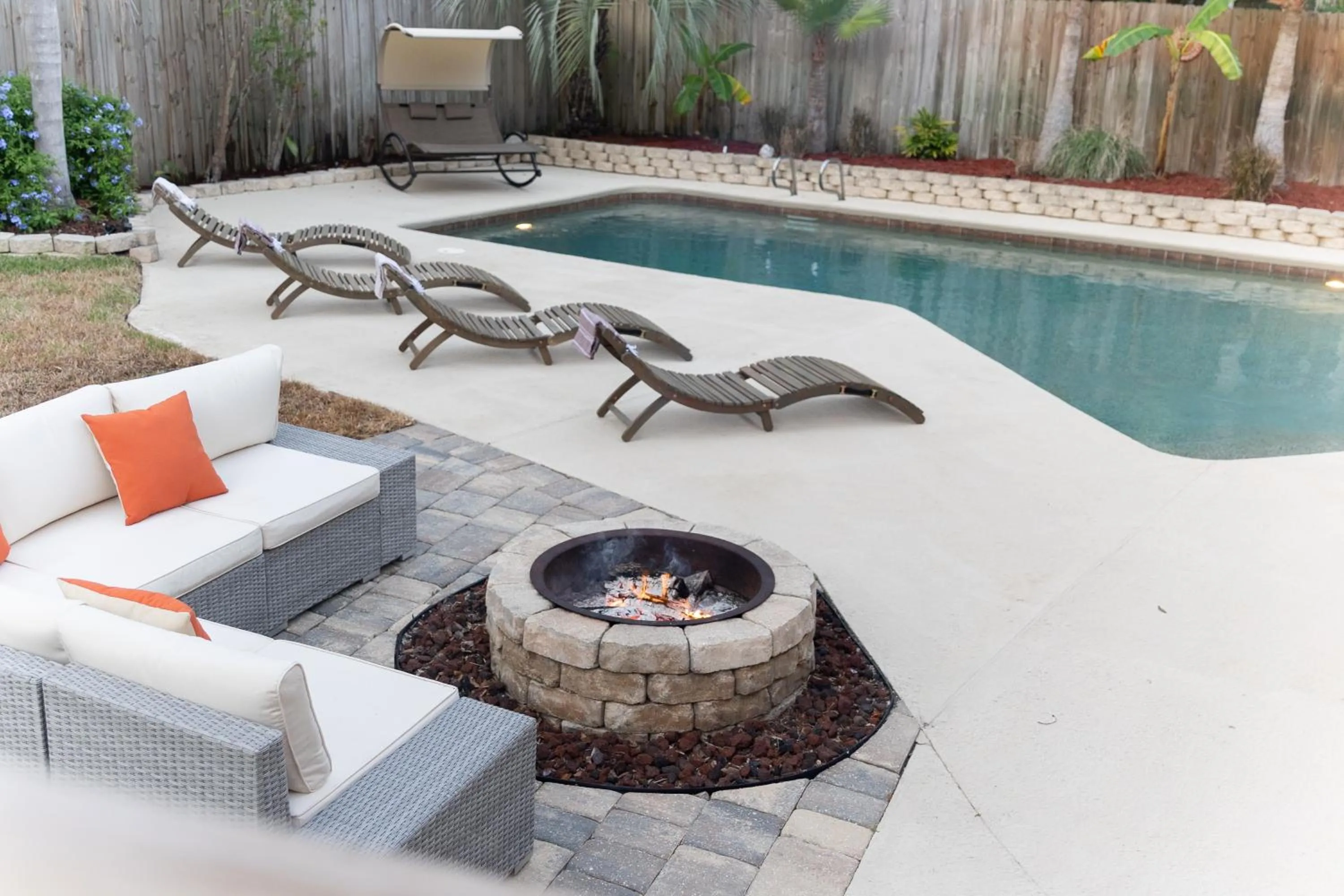 Swimming pool in Pool & Hot Tub Home w Game Room! 1 Mile to Beach!