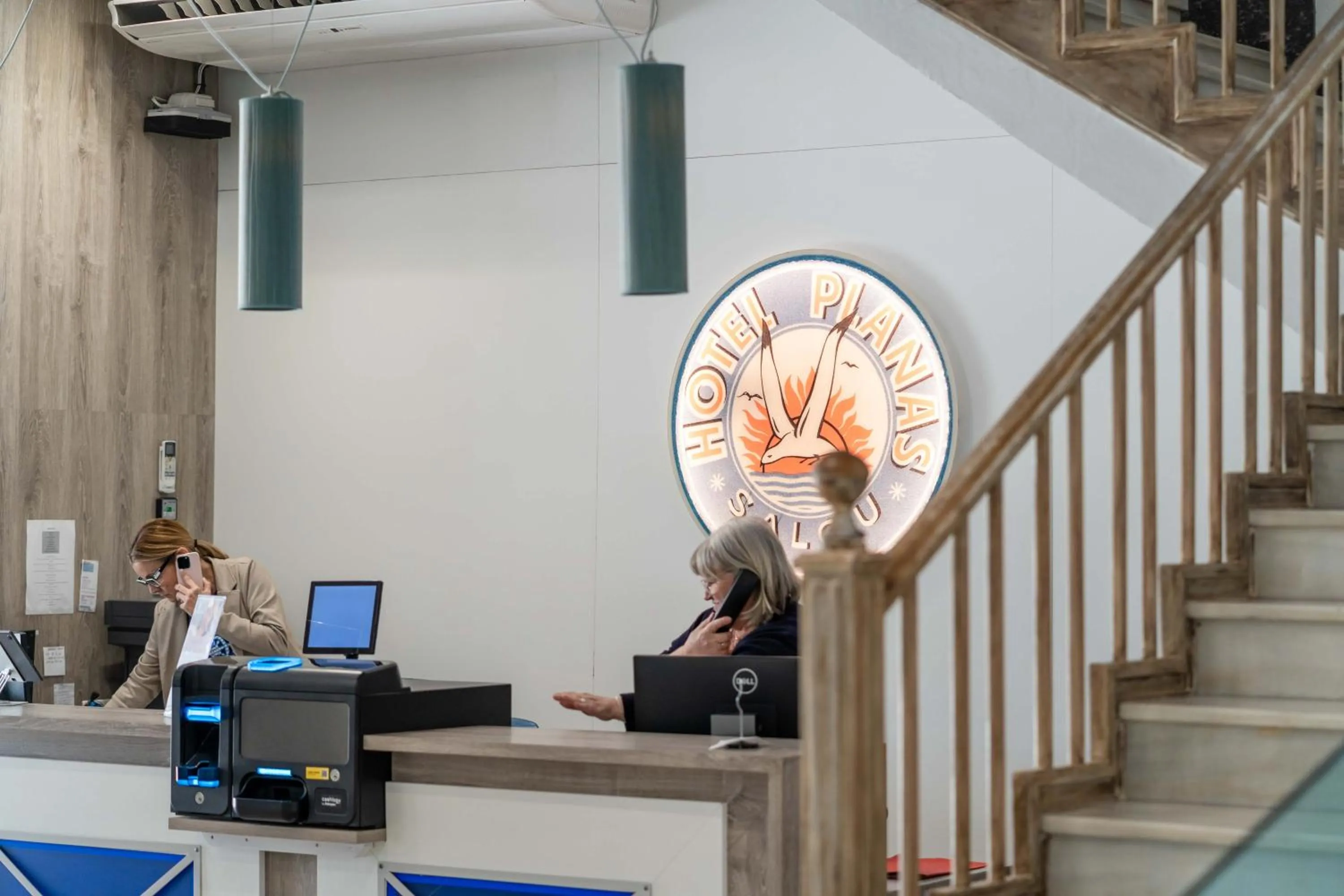 Lobby or reception in Hotel Planas