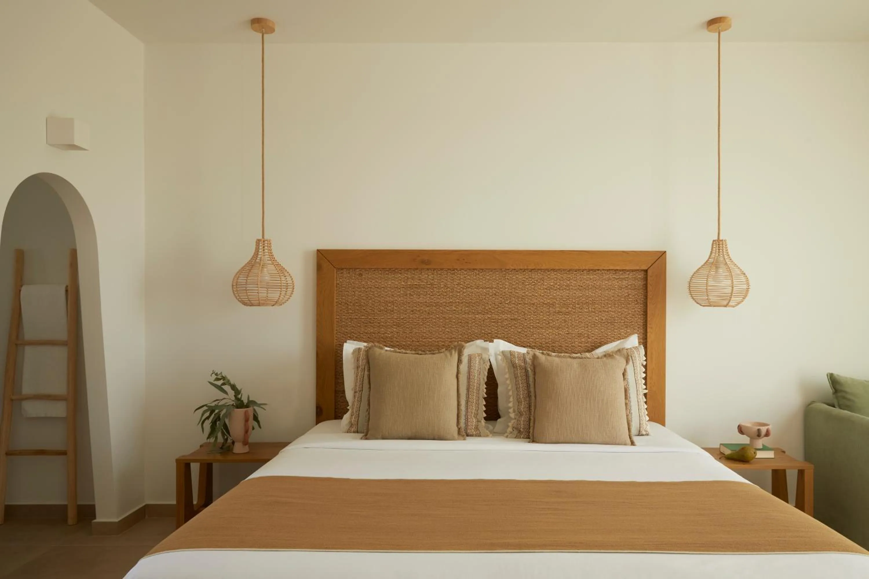 Bed in Absolute Kiotari Resort