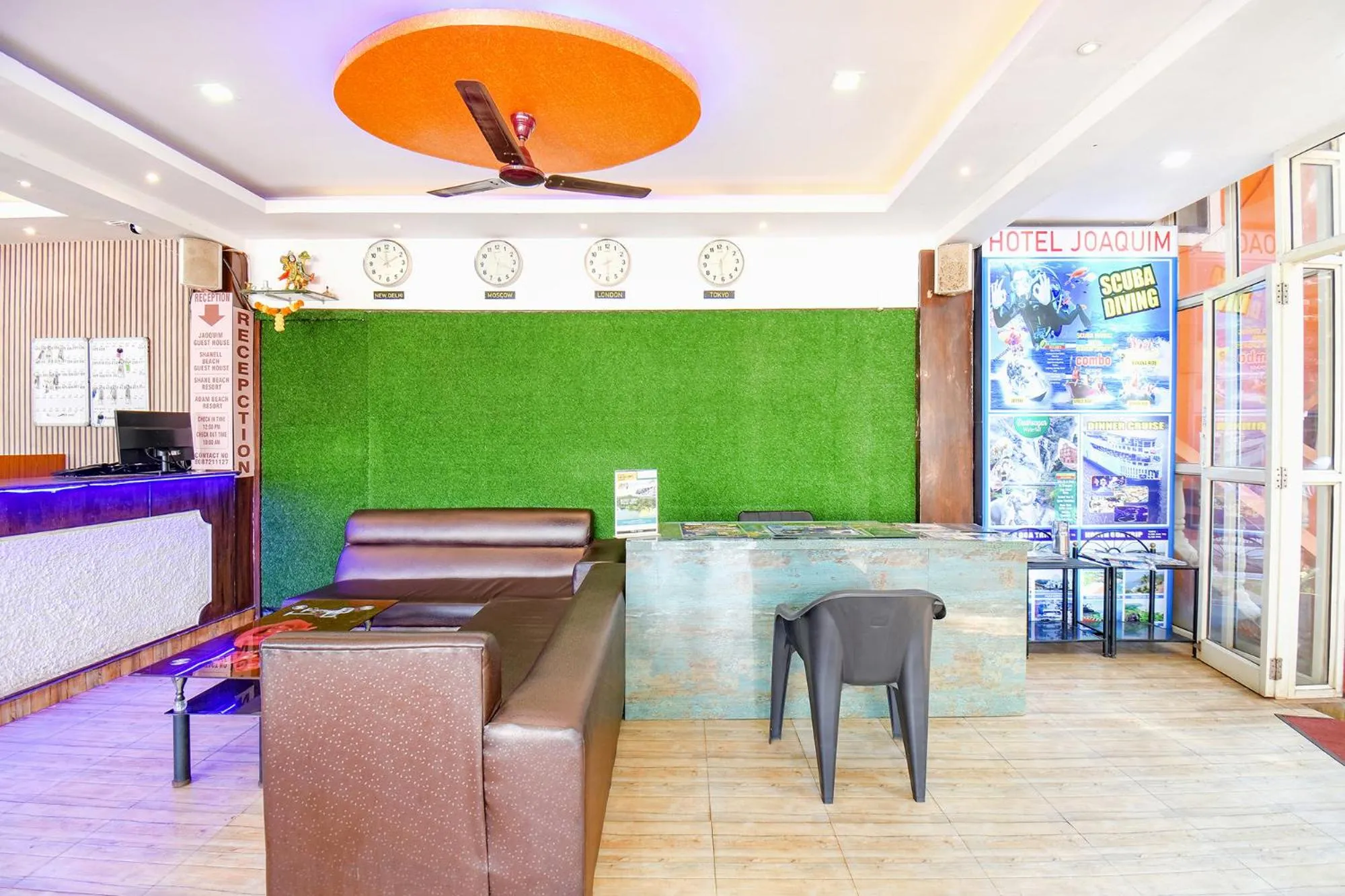 Seating area in Via Shanel Beachside Resort - Tito's lane, Baga Beach