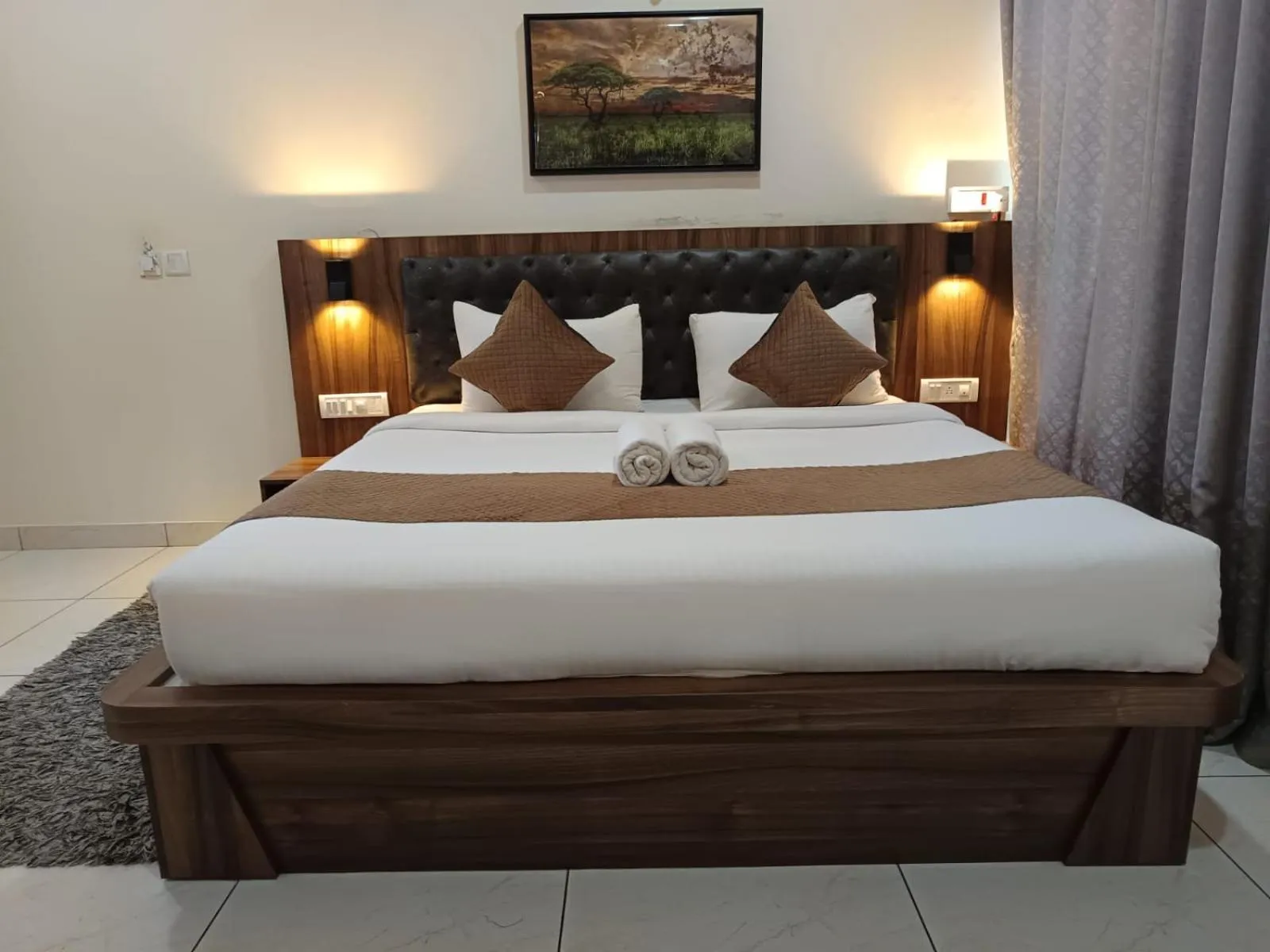 Bed in Jungle Hill Resort Coorg