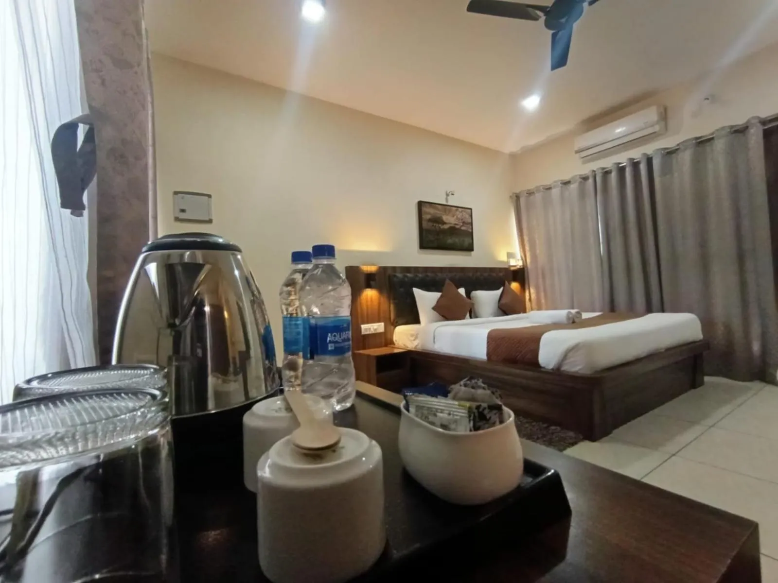 Bed in Jungle Hill Resort Coorg