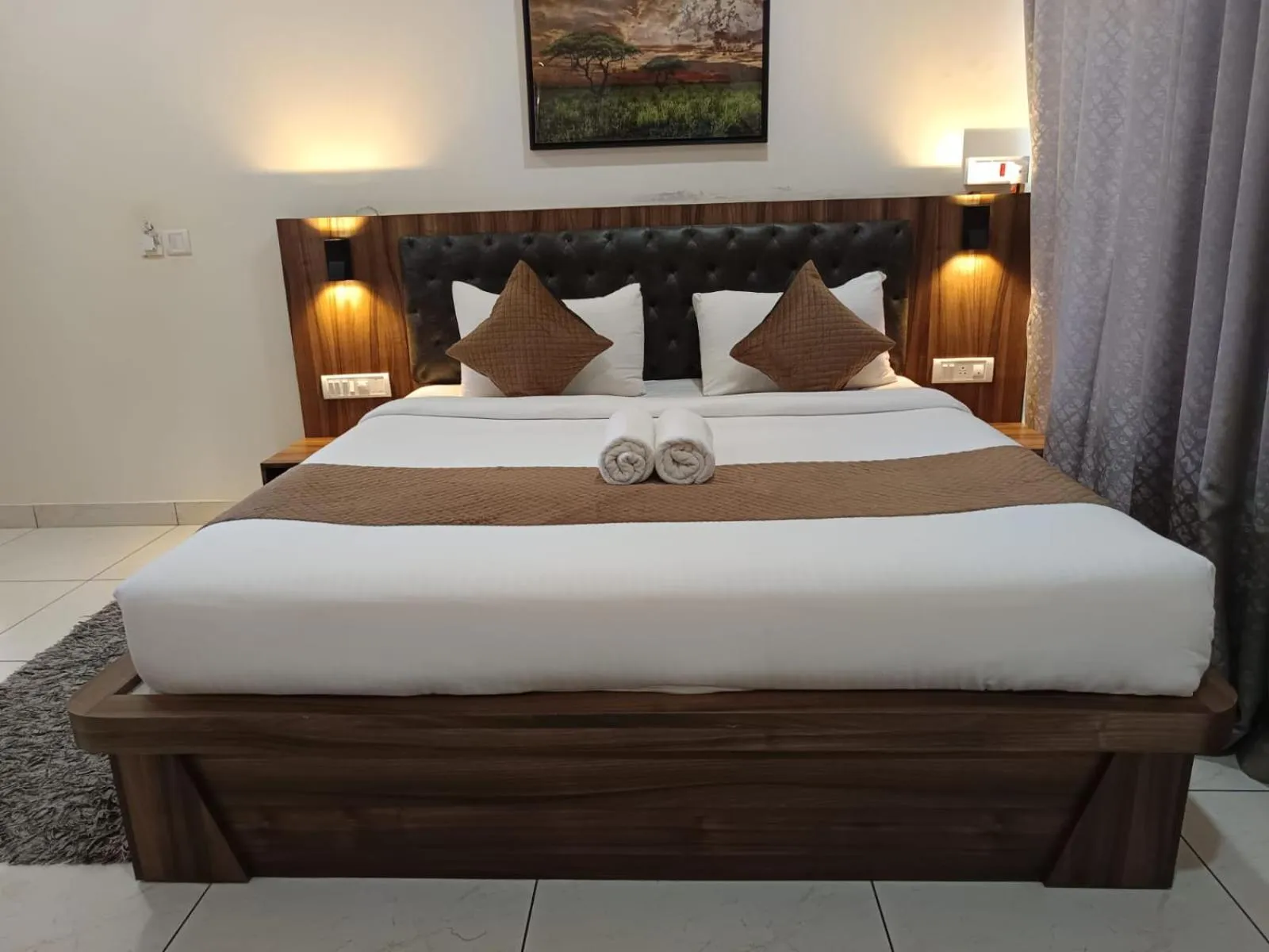 Bed in Jungle Hill Resort Coorg