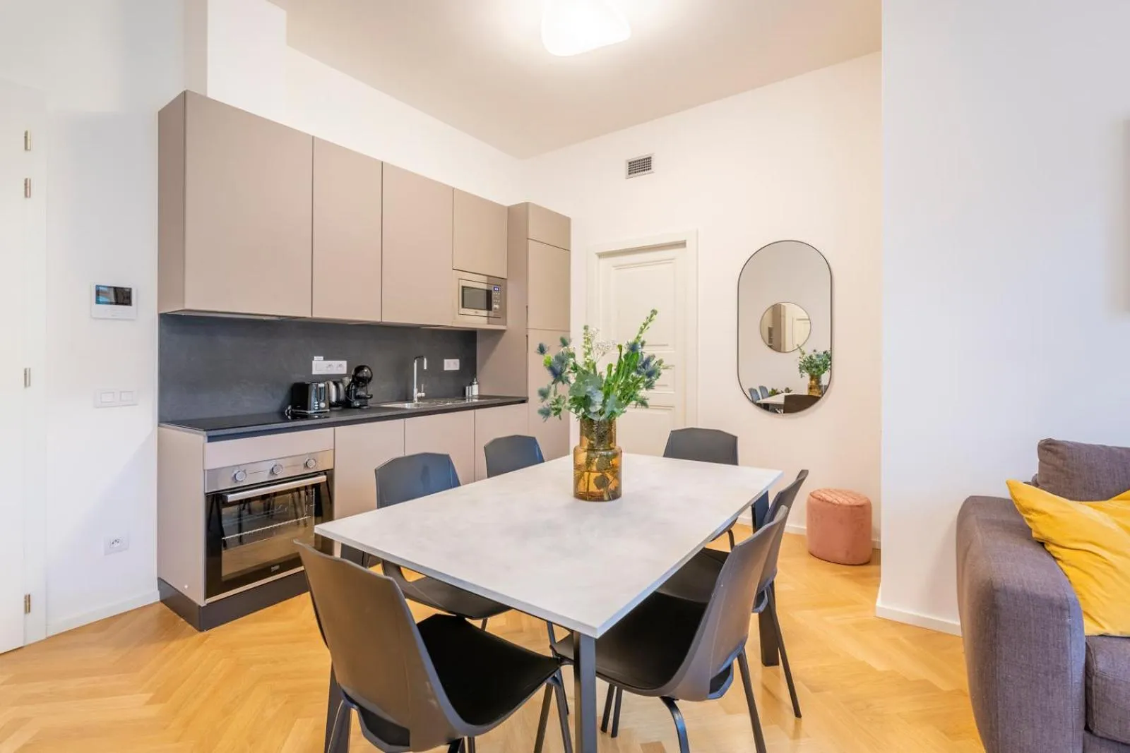 Kitchen or kitchenette in Petrin Tower Residence