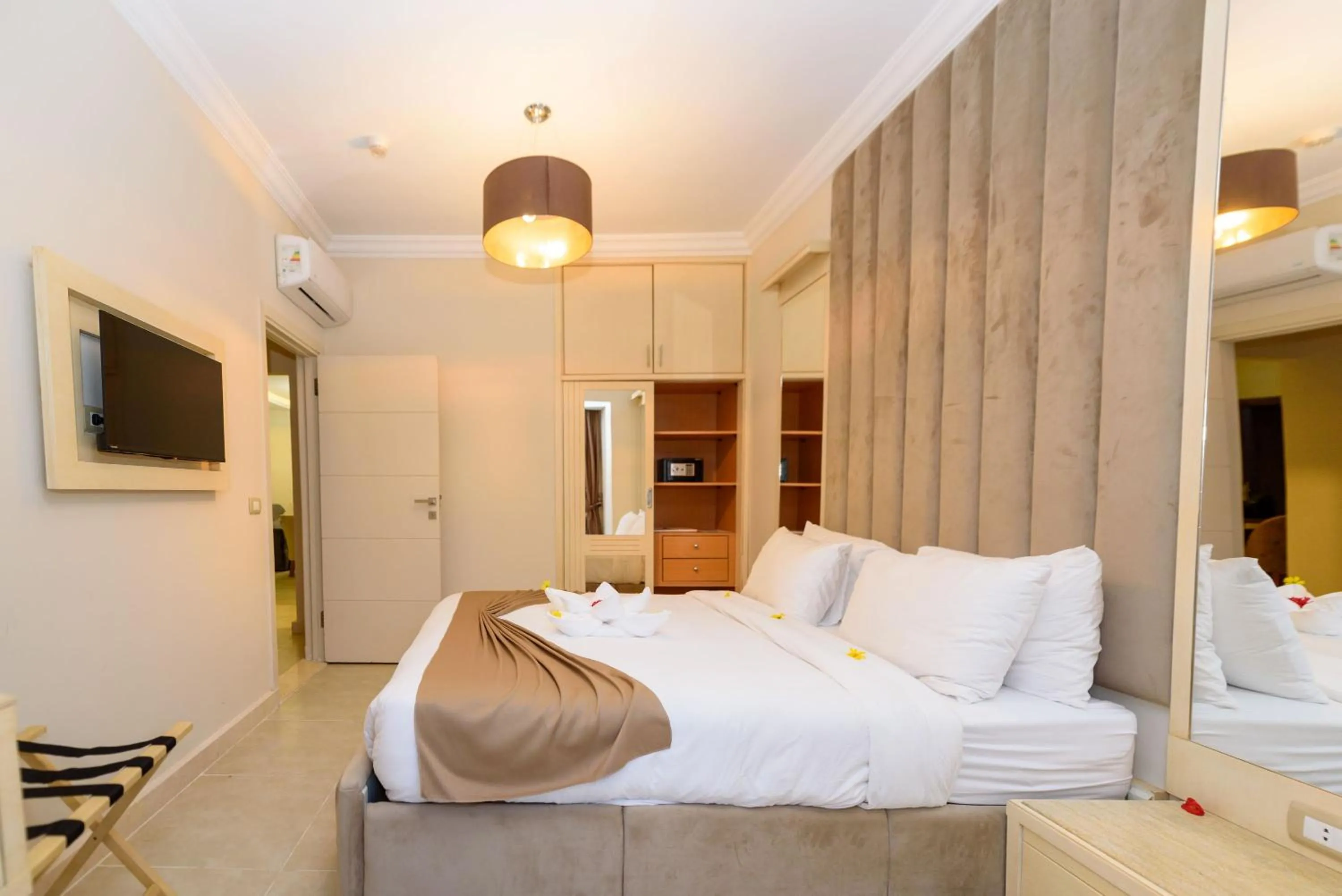 Bed in Marom Port Said Resort & Beach