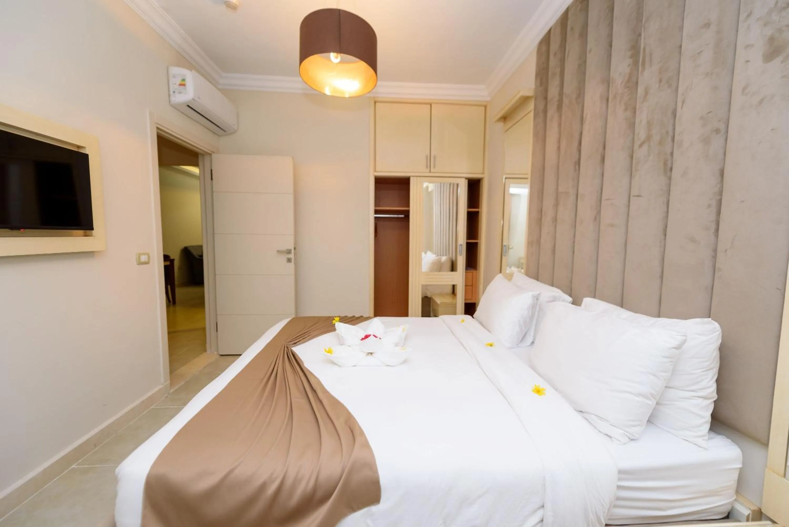 Bed in Marom Port Said Resort & Beach