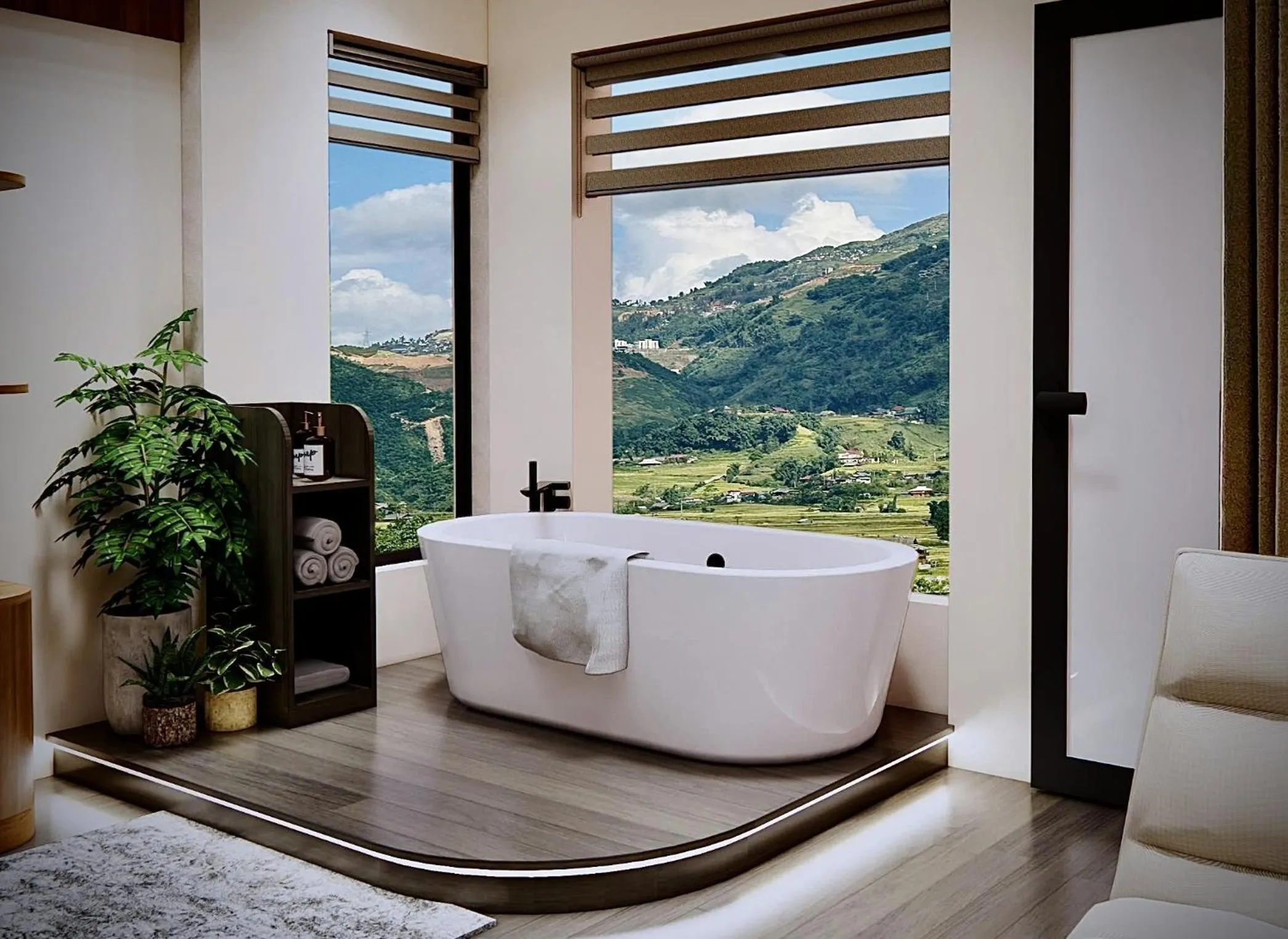 Shower in En Hotel Sapa