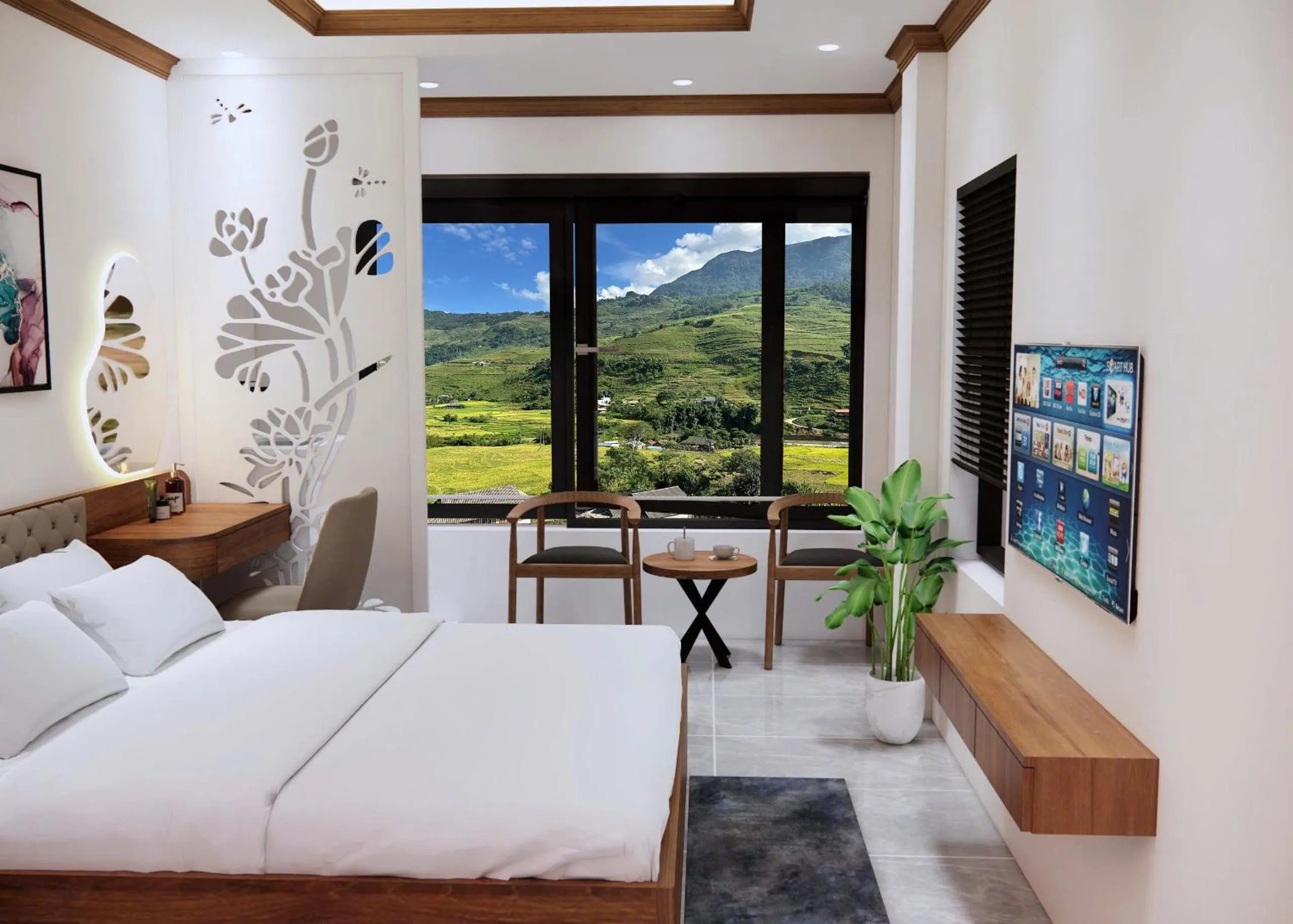 Bed in En Hotel Sapa