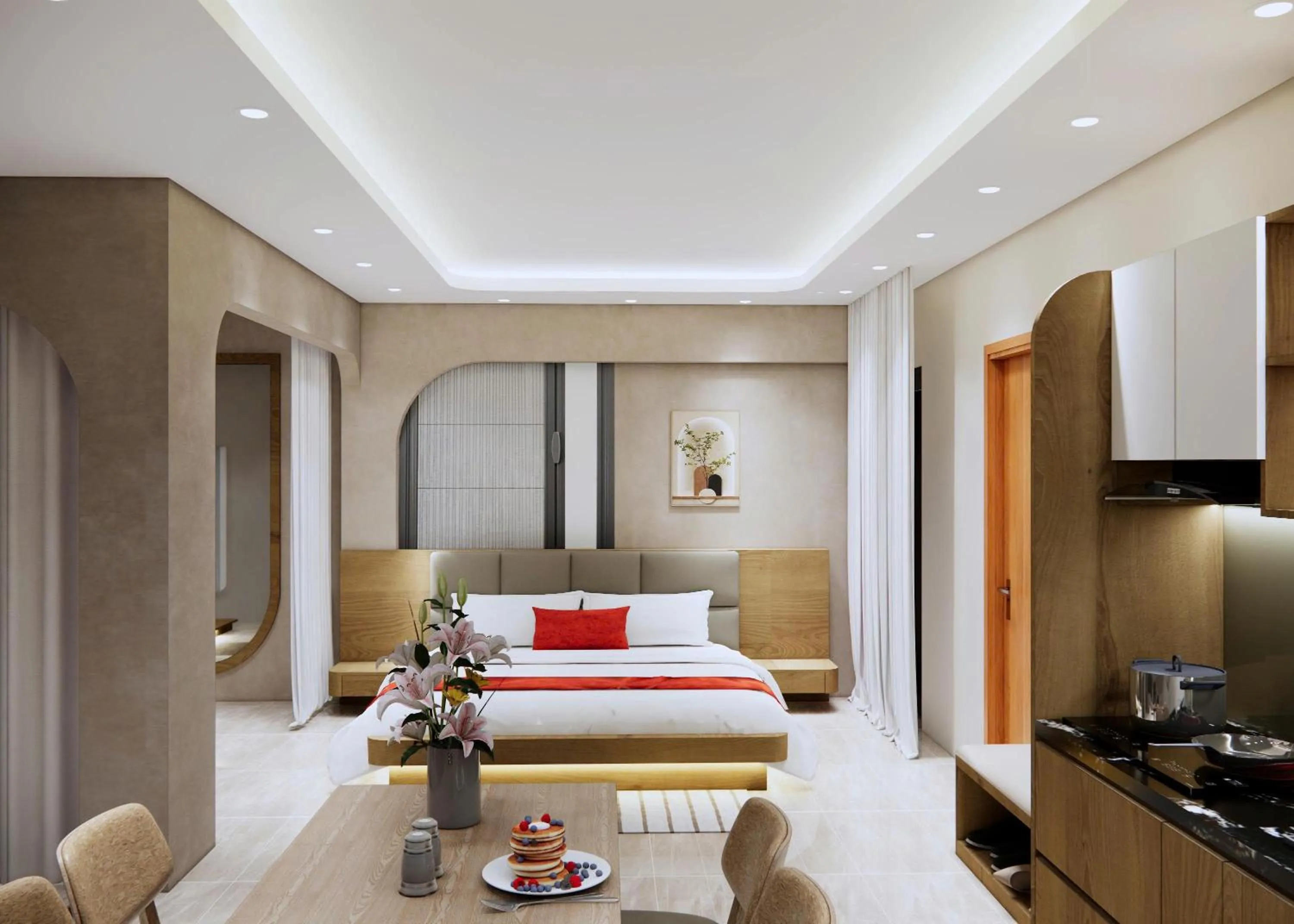 Bed in En Hotel Sapa